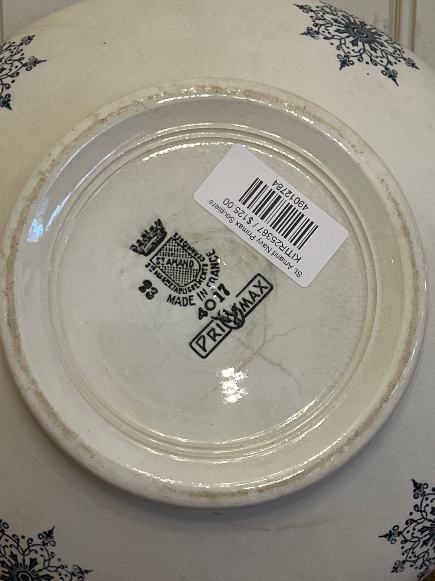 St. Amand Navy Primax Soupiere