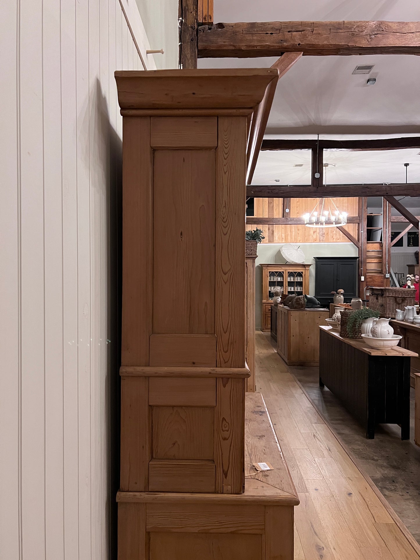 English Pine Secretary Desk