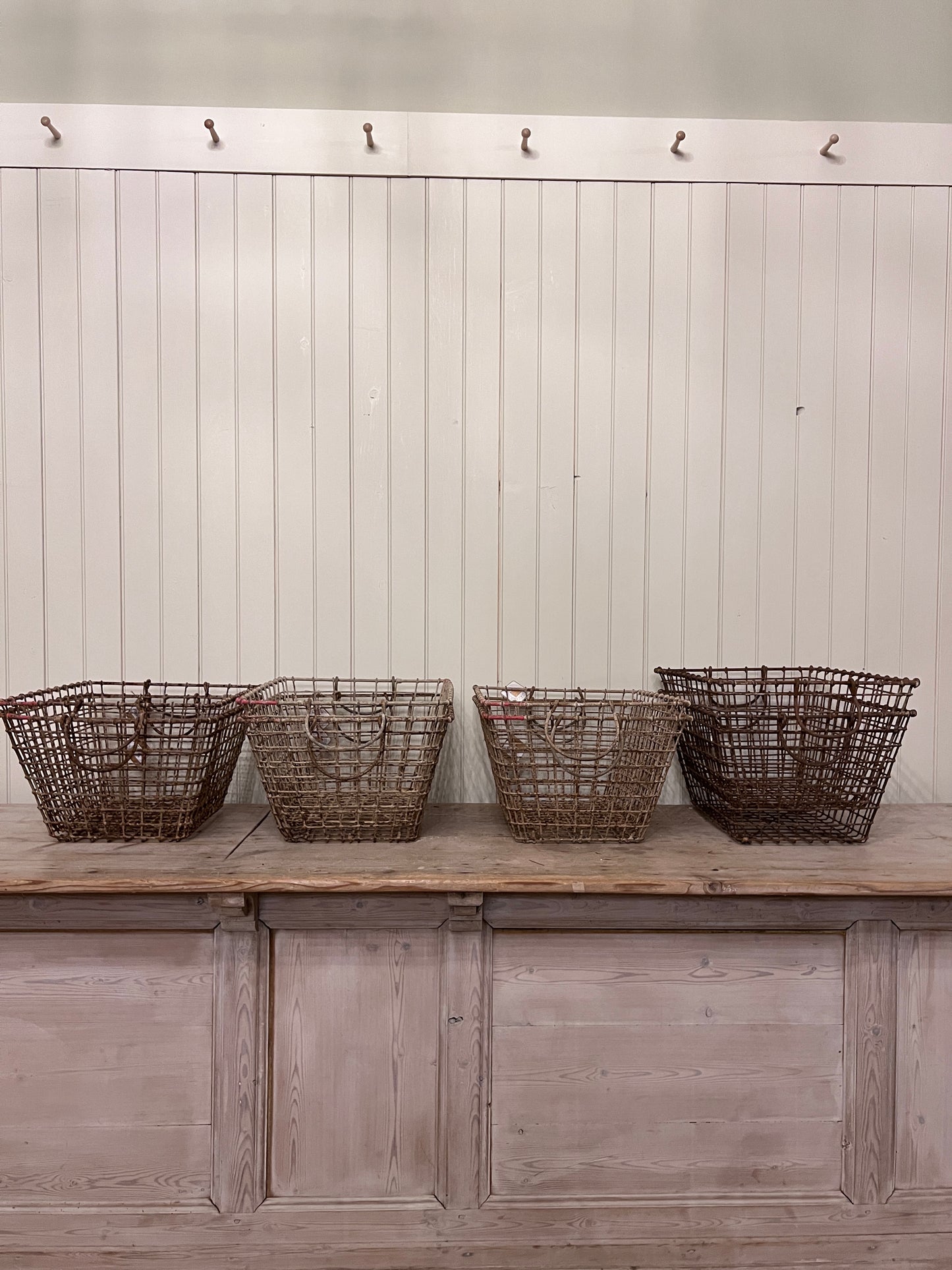 French Oyster Shelling Baskets