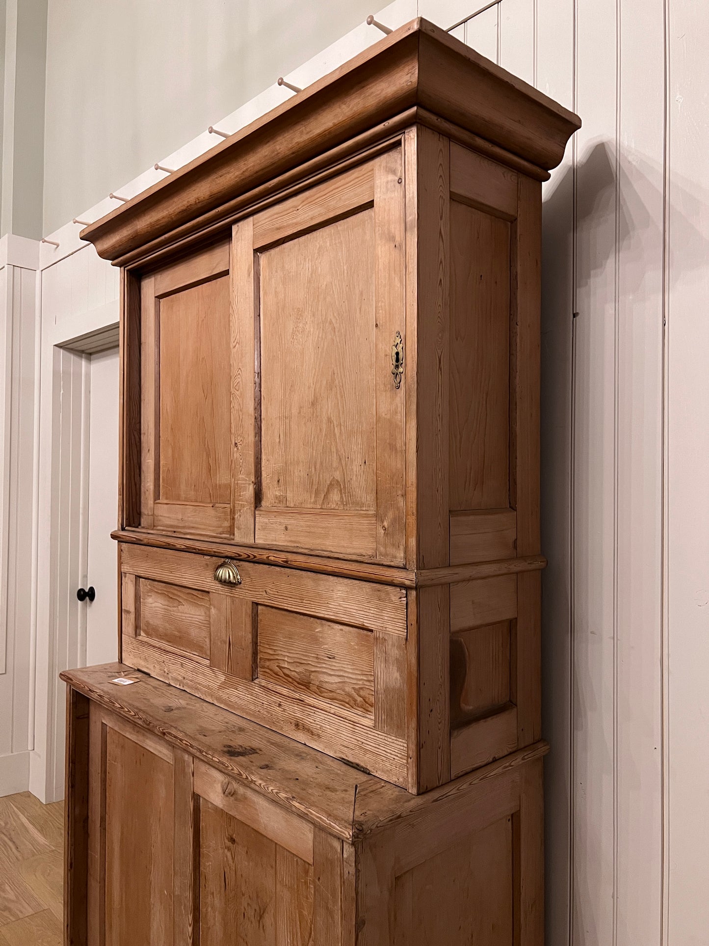 English Pine Secretary Desk