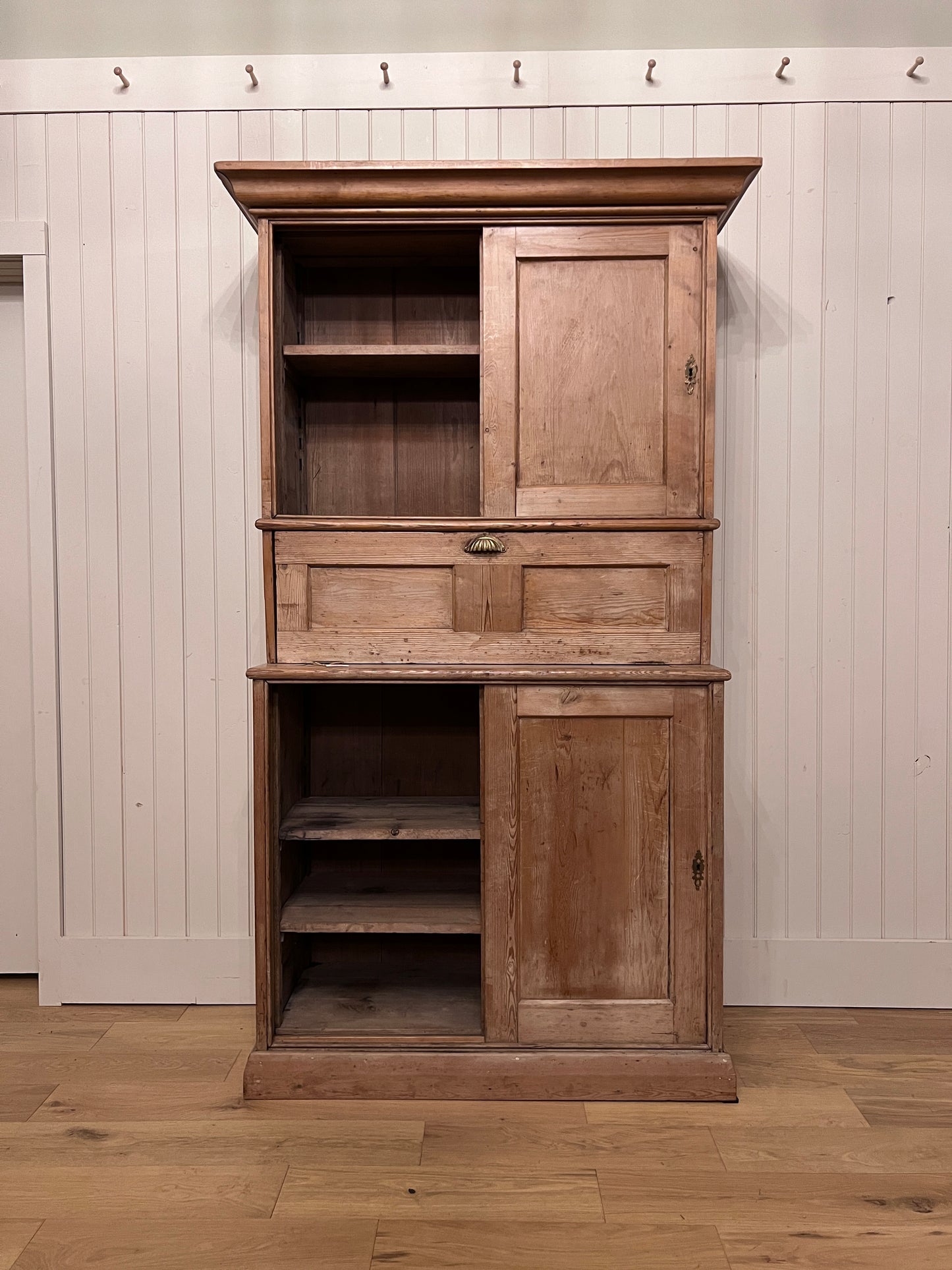 English Pine Secretary Desk