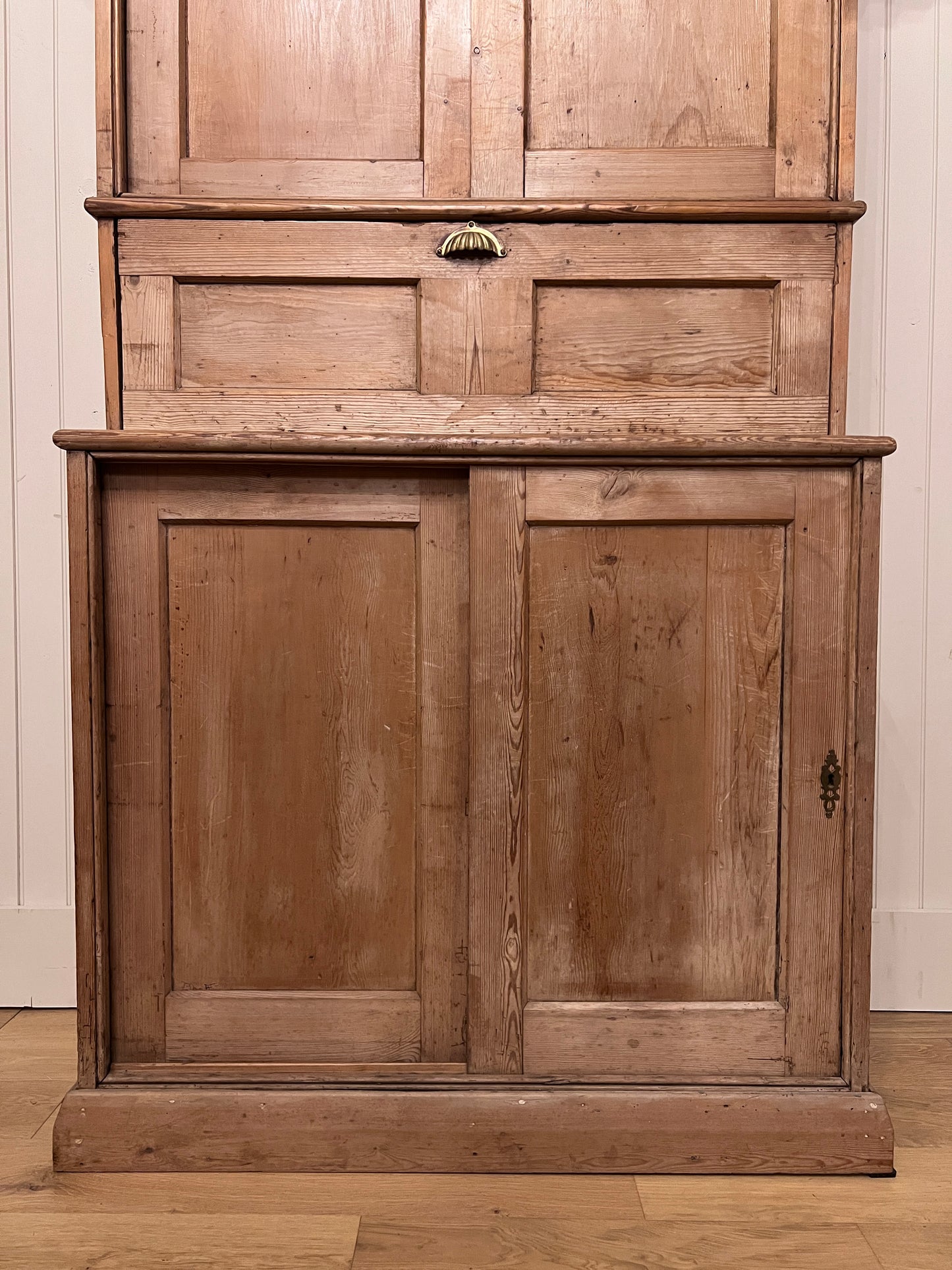 English Pine Secretary Desk