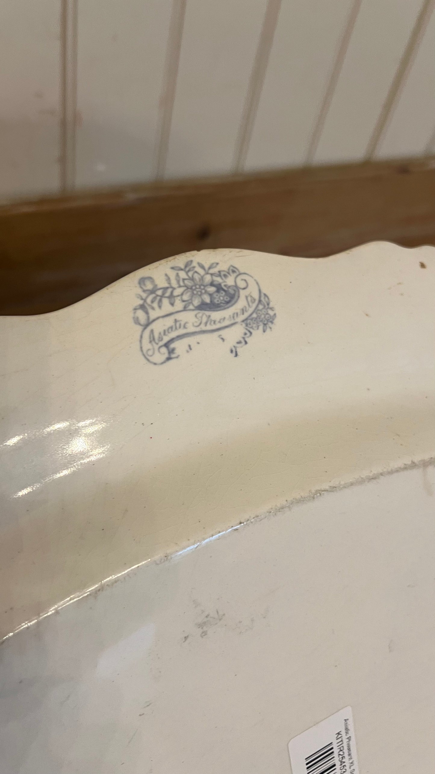 Asiatic Pheasant XL Scalloped Platter