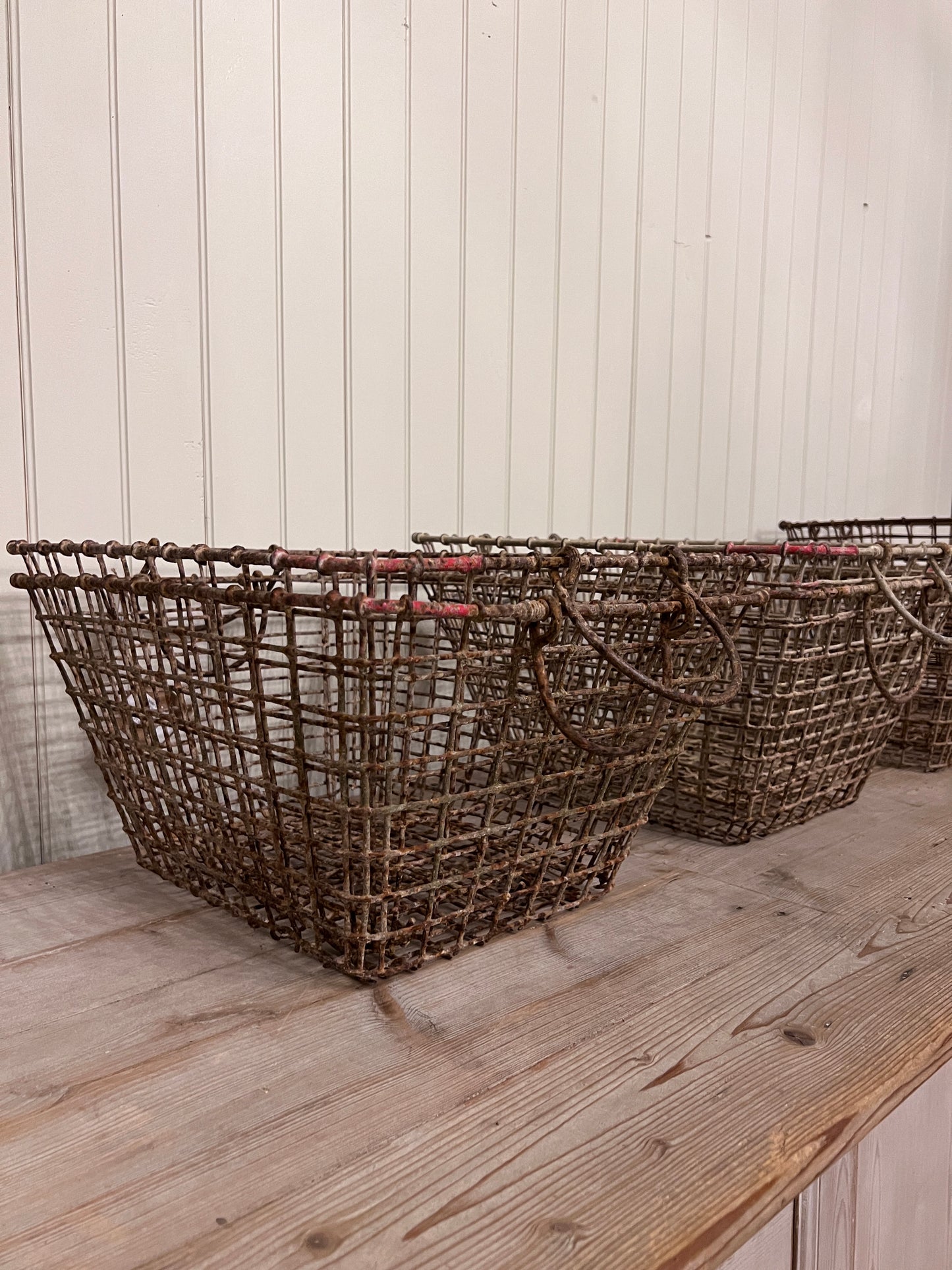 French Oyster Shelling Baskets