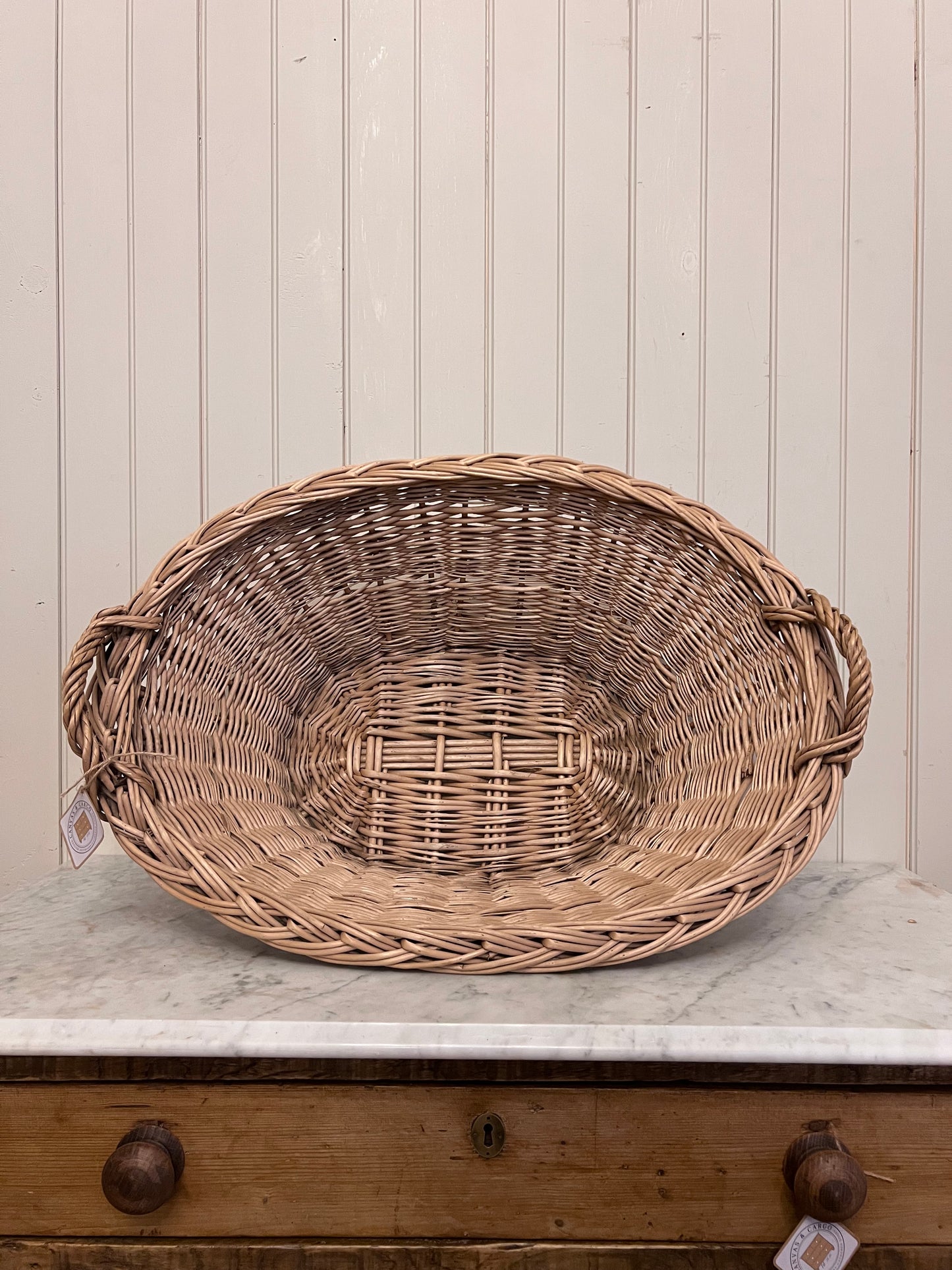 French Laundry Basket Oval