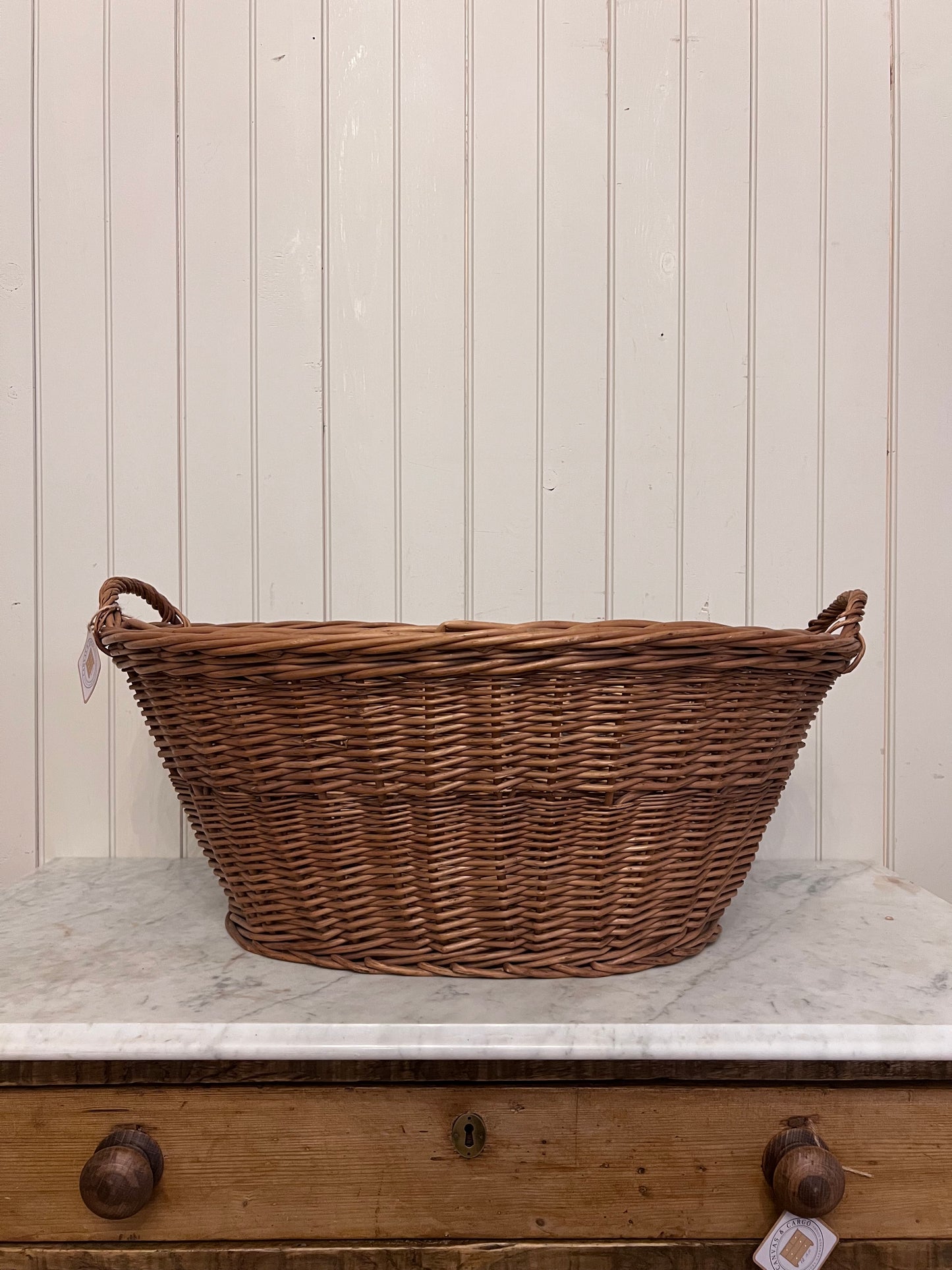 French Laundry Basket Oval
