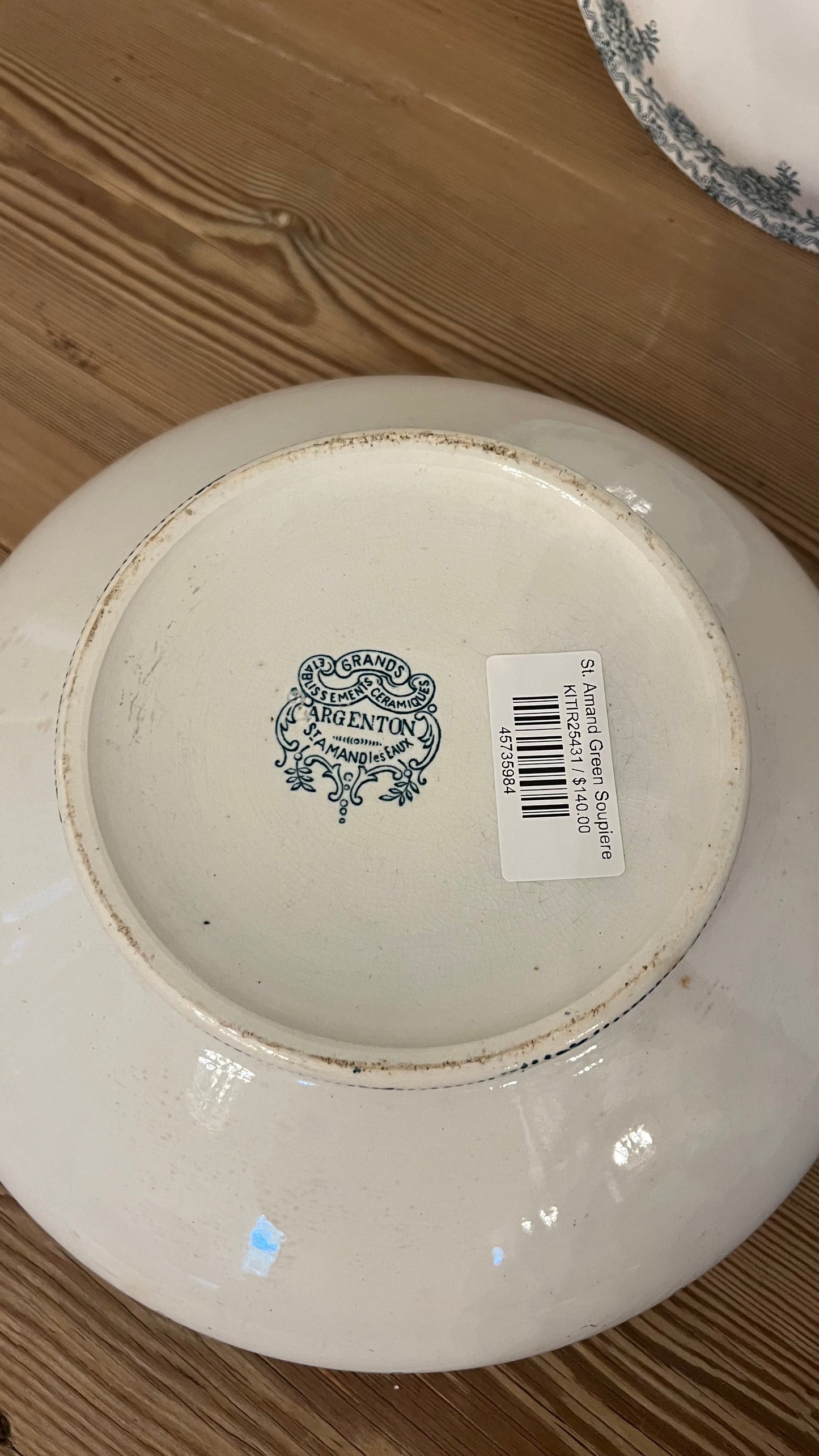 St. Amand Green Soupiere