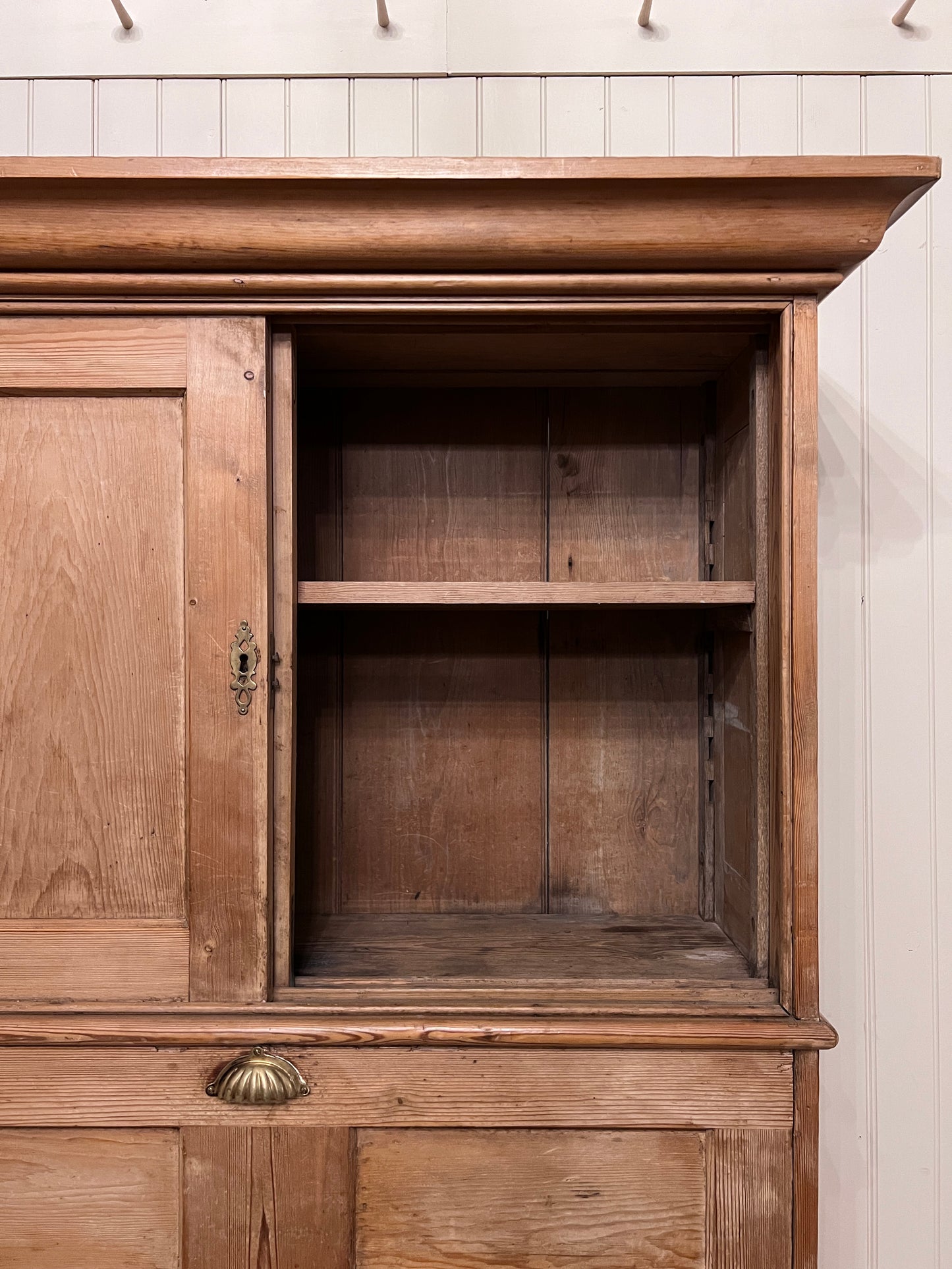 English Pine Secretary Desk
