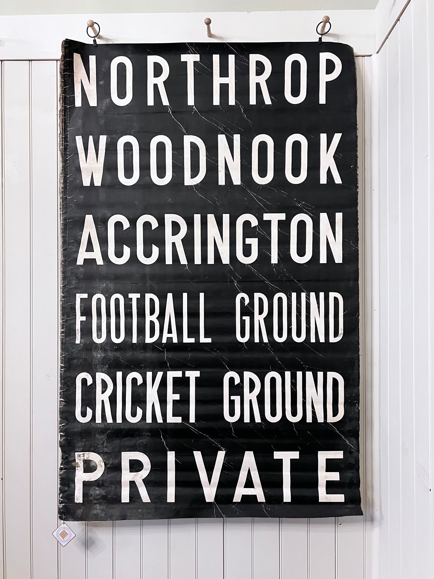 English Bus Scroll Tapestry
