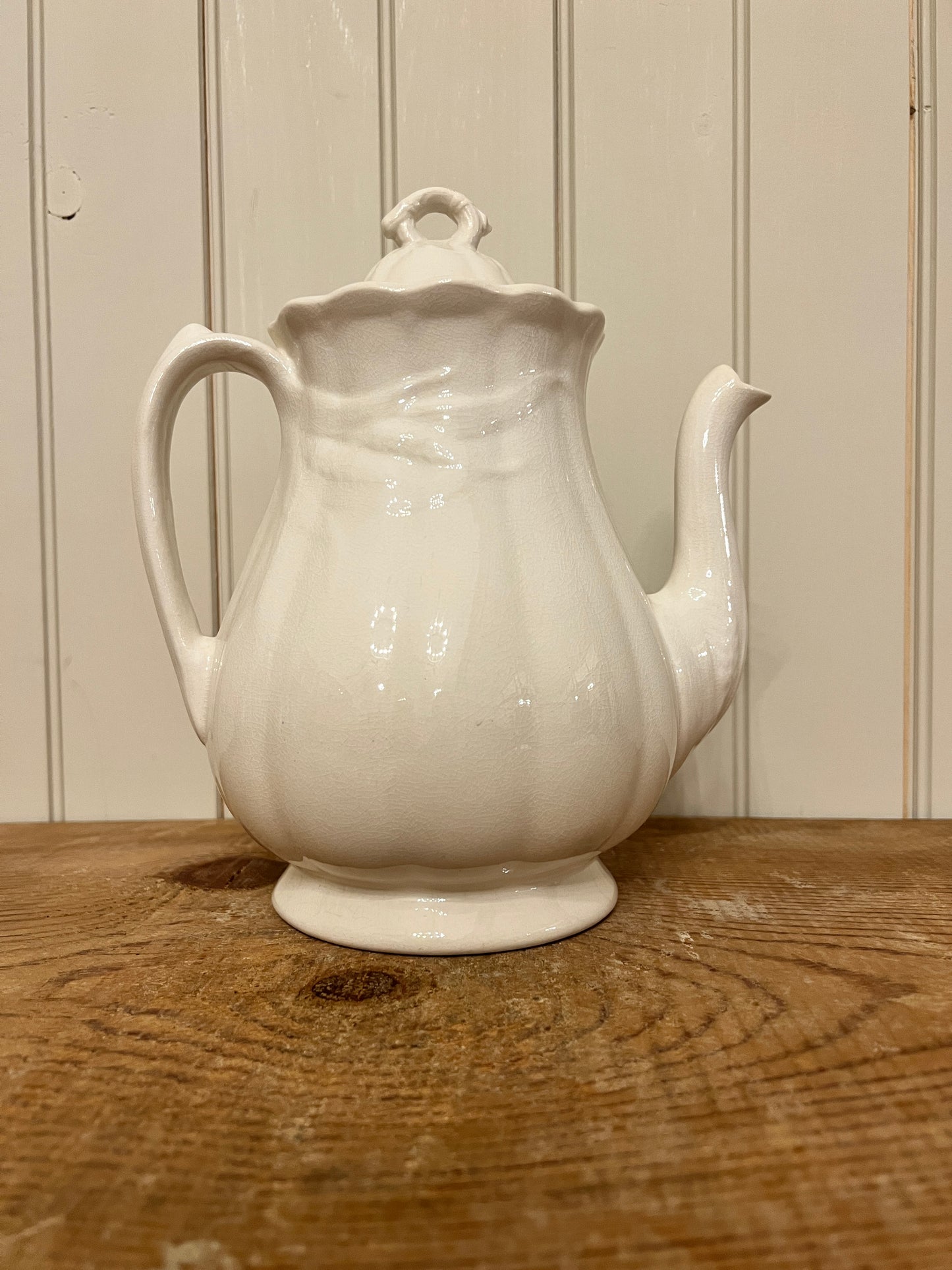 Wm Adams & Sons Wheat Ironstone Coffee Pot