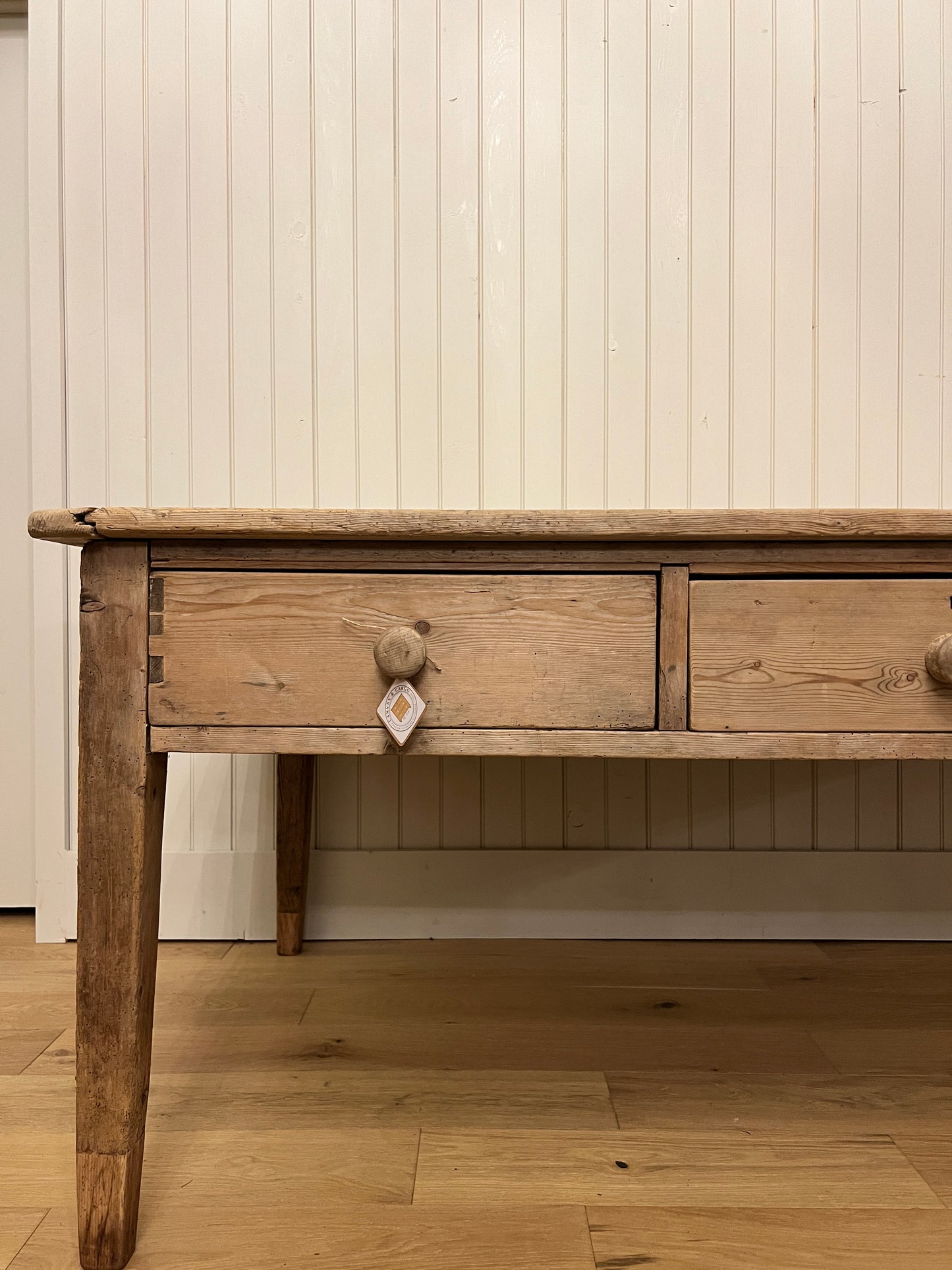 Victorian Pine 6 Drawer Dairy Table