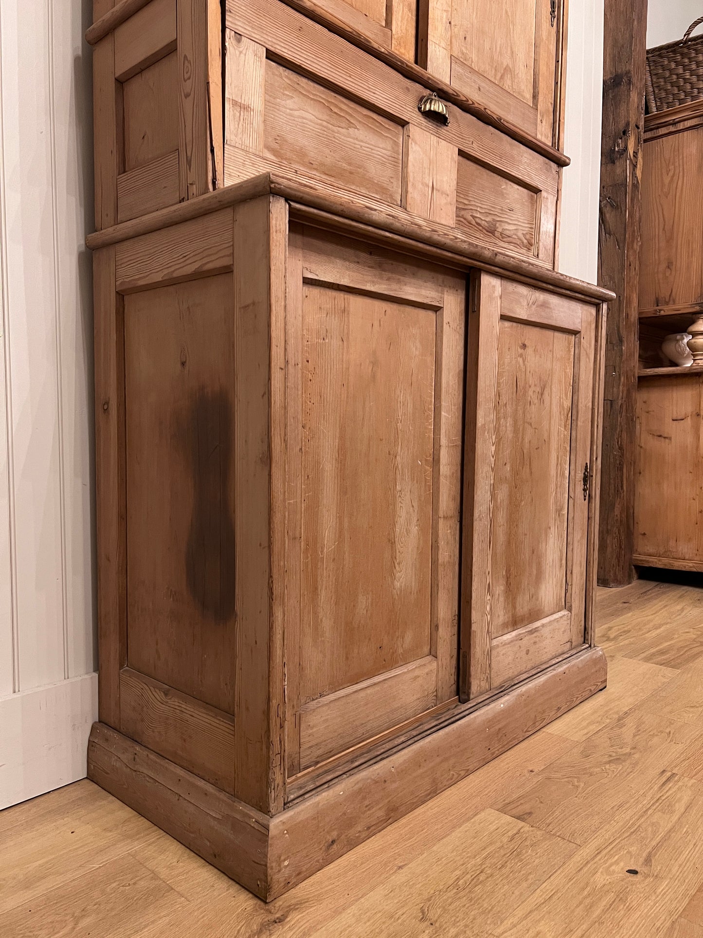 English Pine Secretary Desk