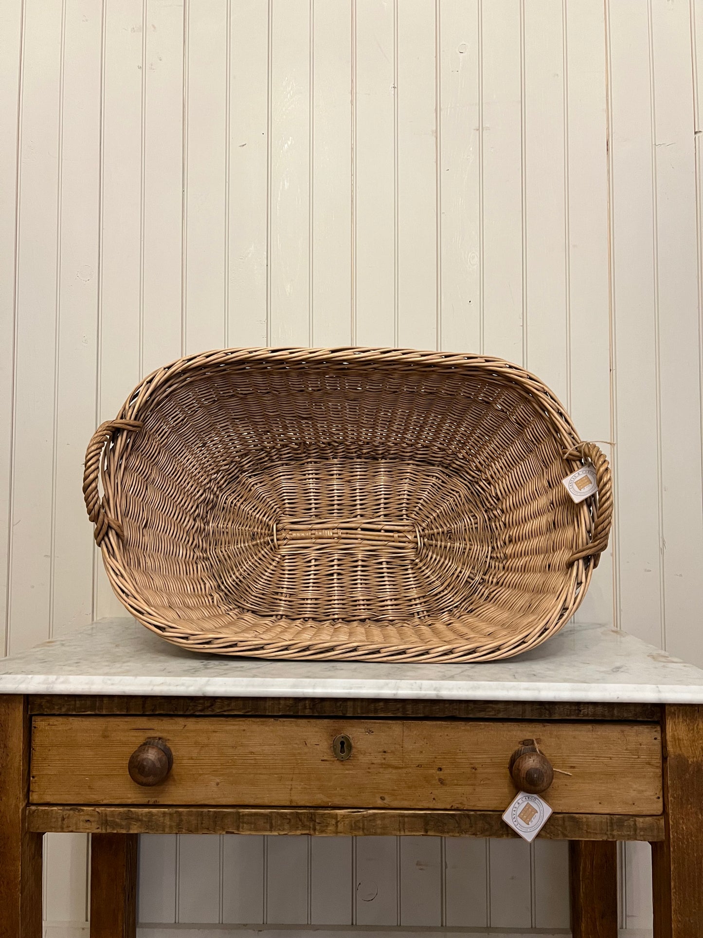 French Laundry Basket Oval