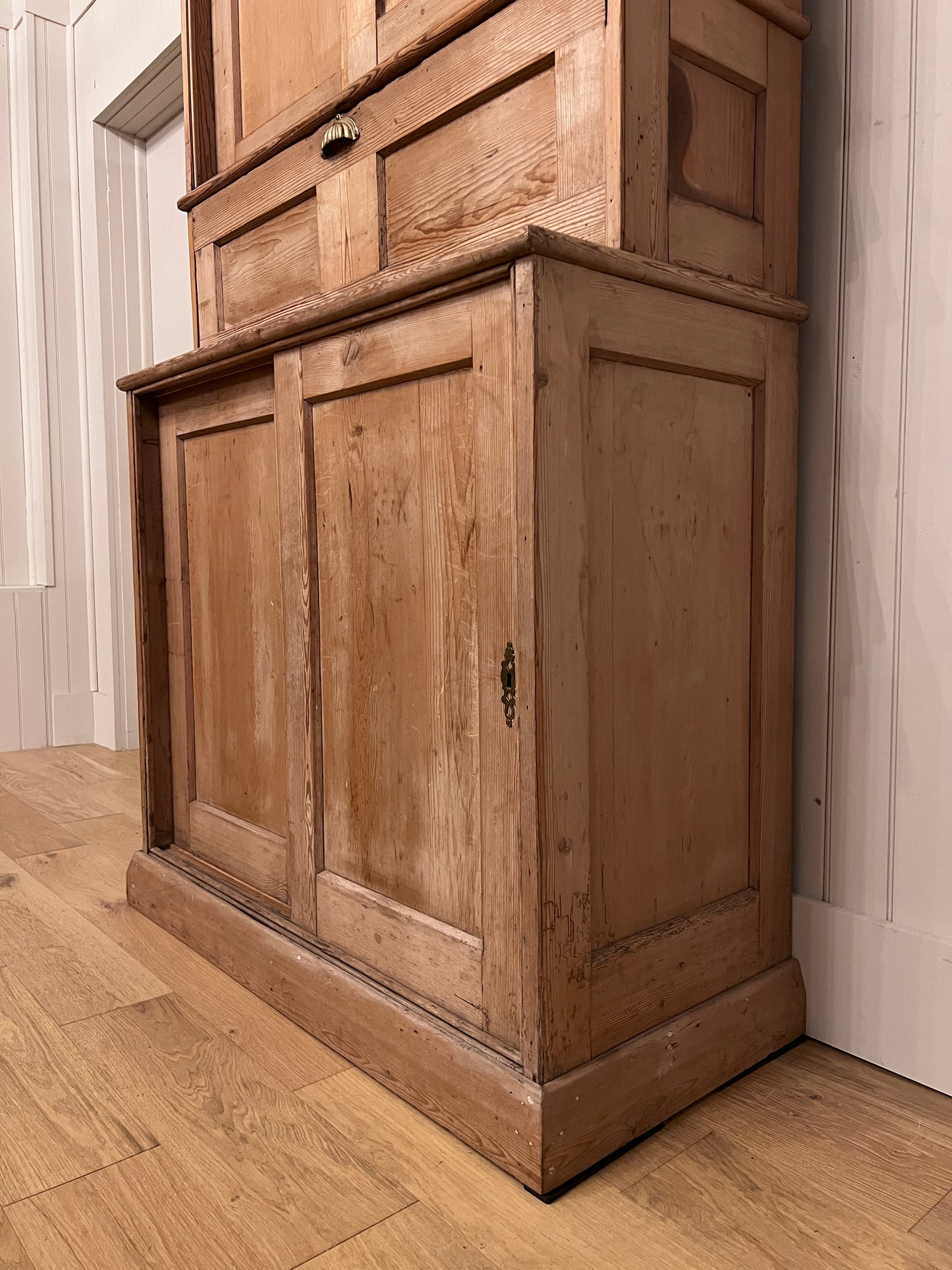 English Pine Secretary Desk