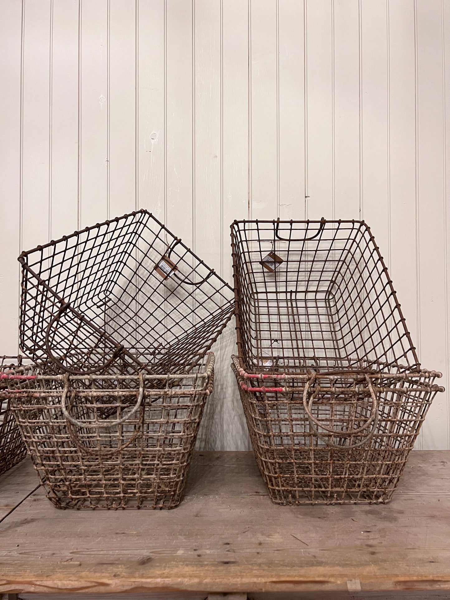 French Oyster Shelling Baskets