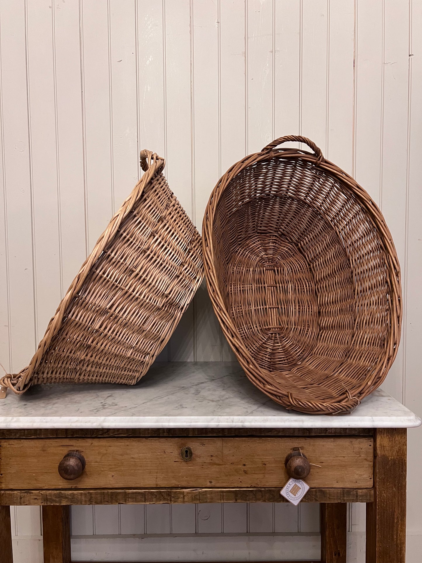 French Laundry Basket Oval