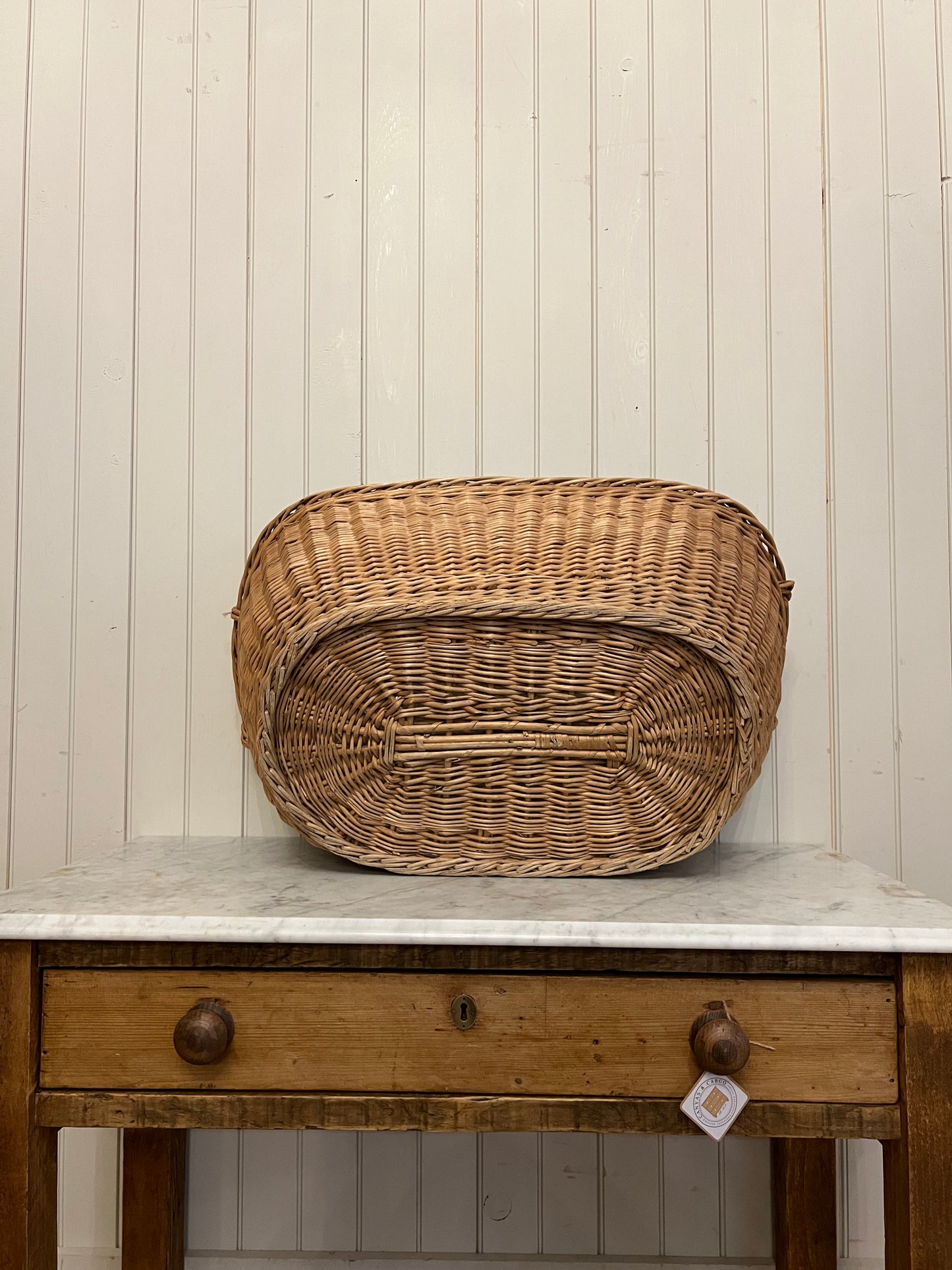 French Laundry Basket Oval