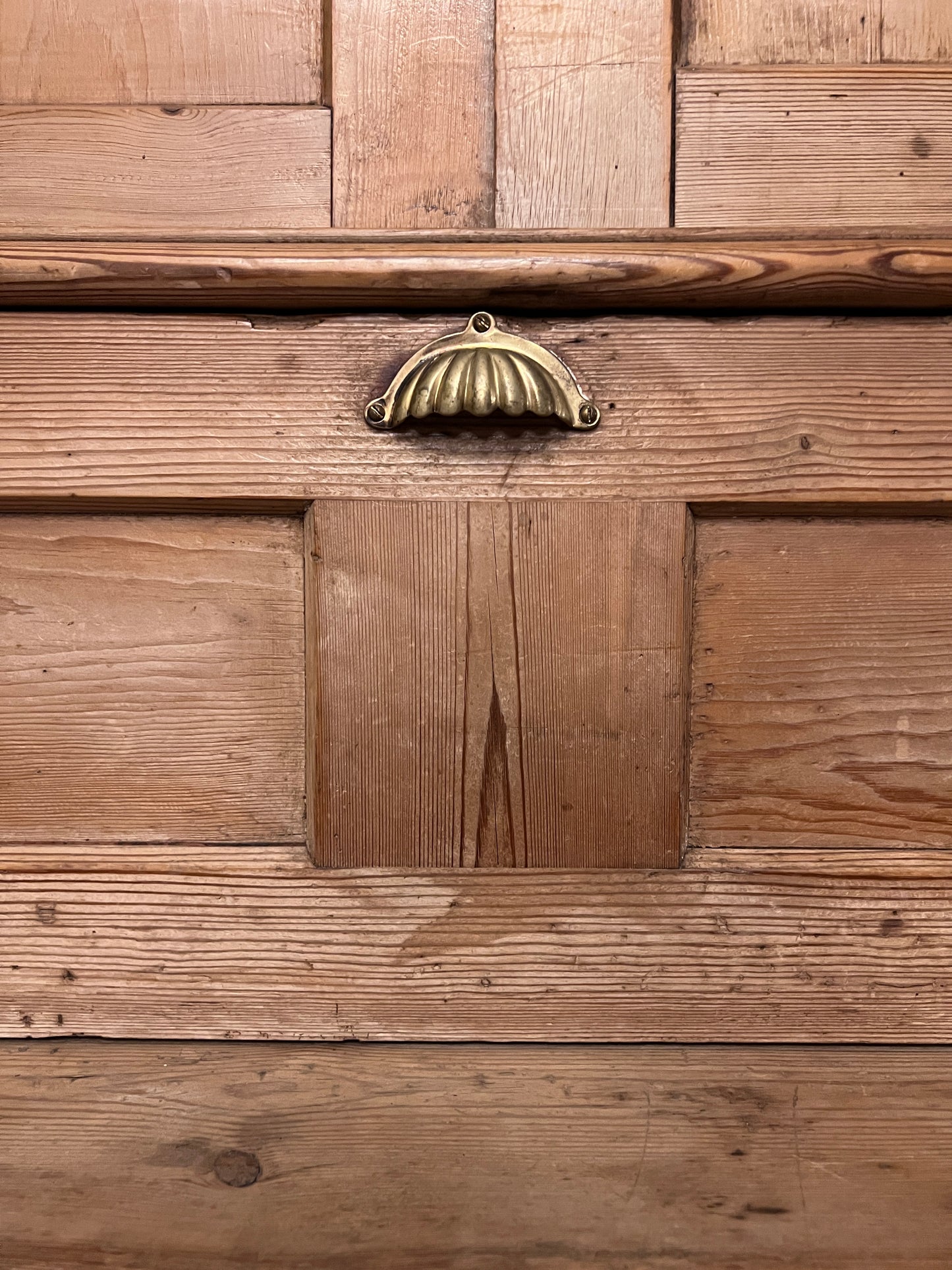 English Pine Secretary Desk