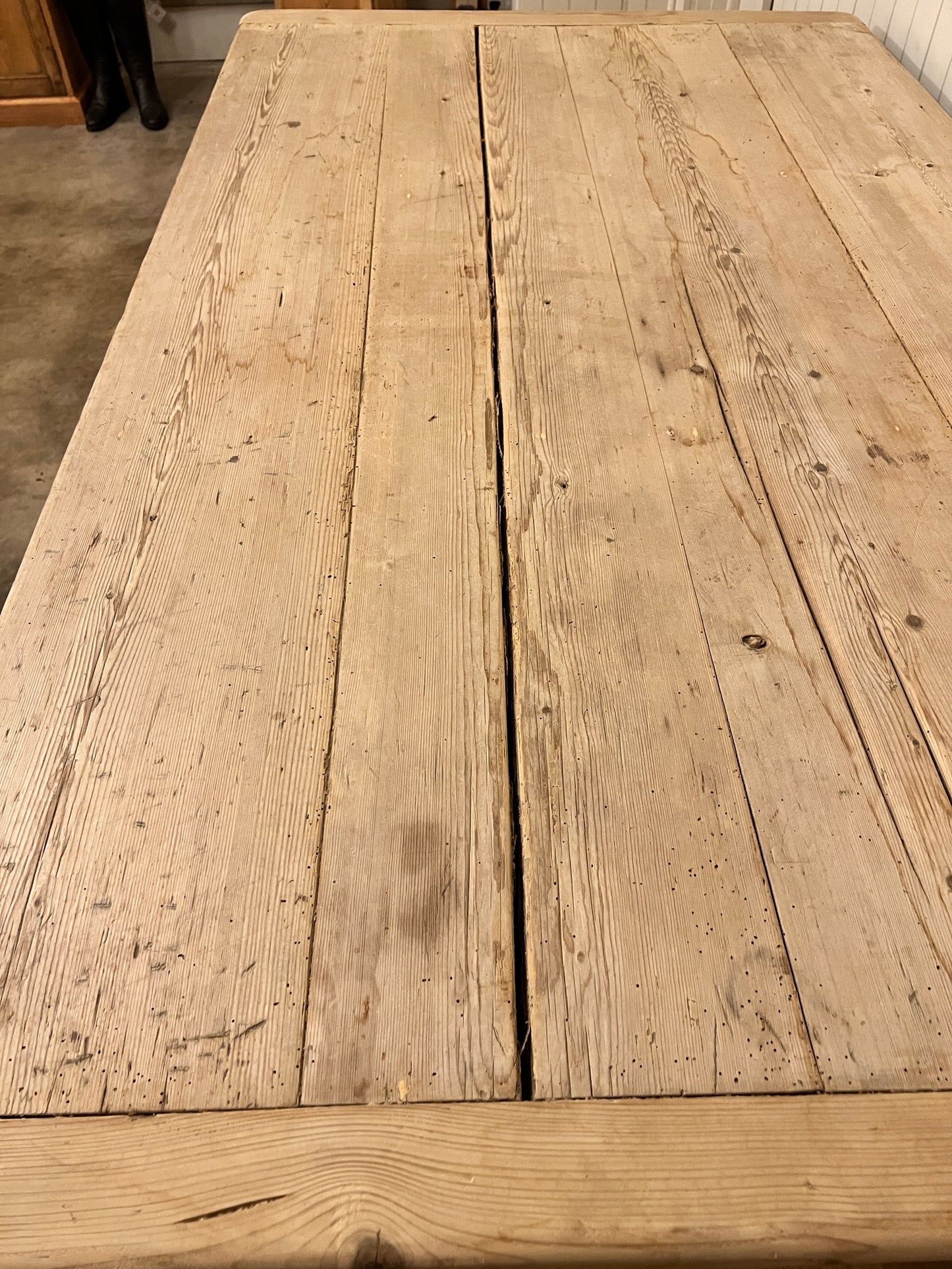 Victorian Pine 6 Drawer Dairy Table