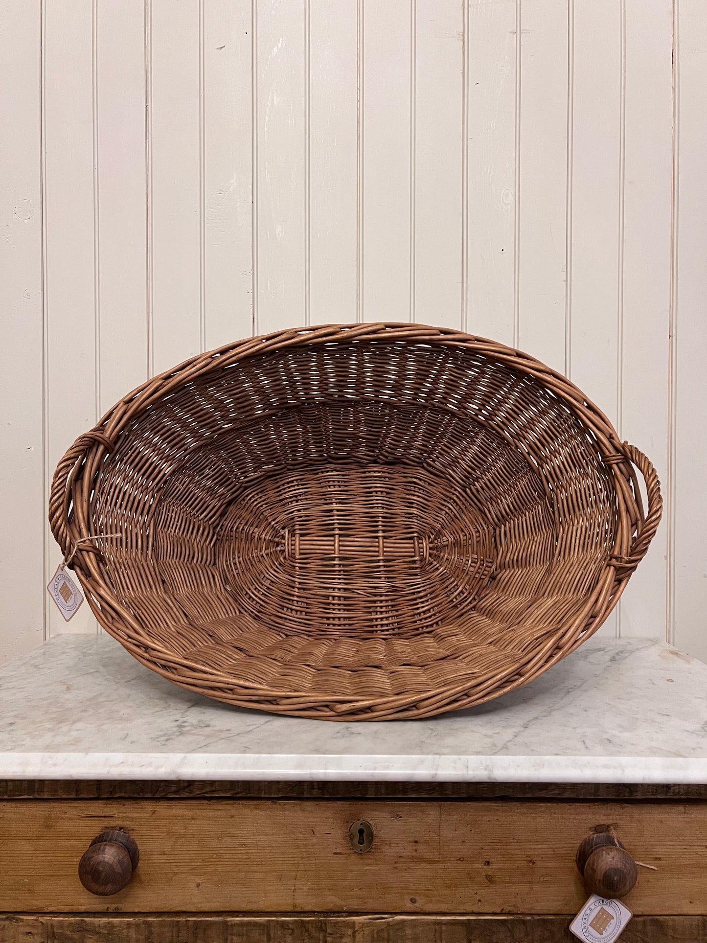 French Laundry Basket Oval