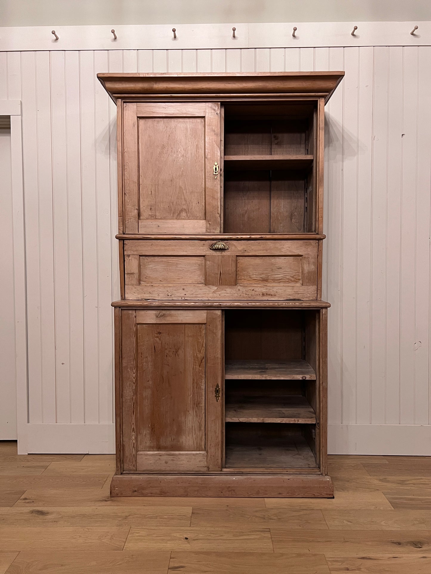English Pine Secretary Desk