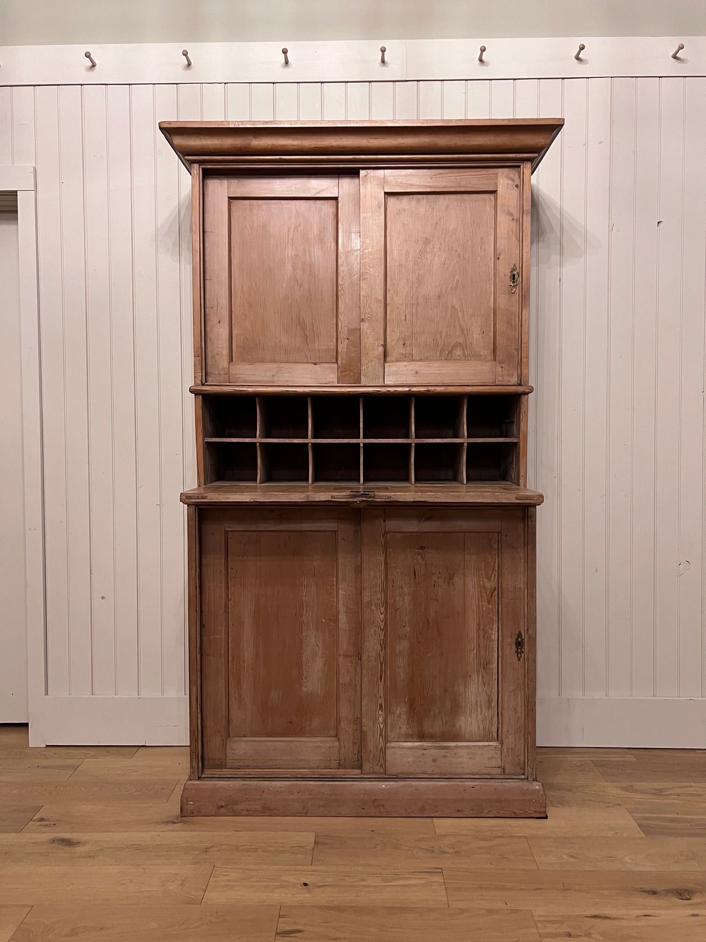 English Pine Secretary Desk