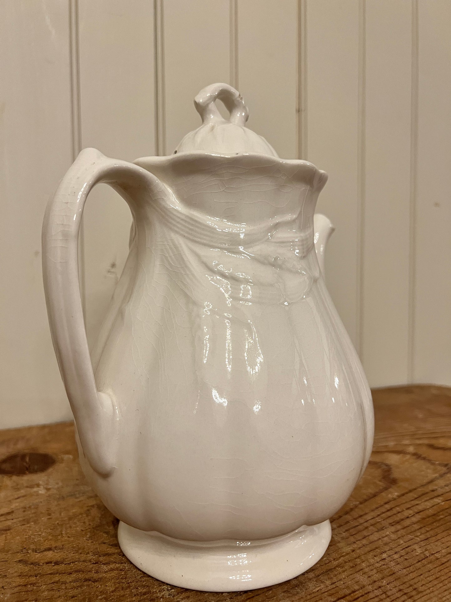 Wm Adams & Sons Wheat Ironstone Coffee Pot