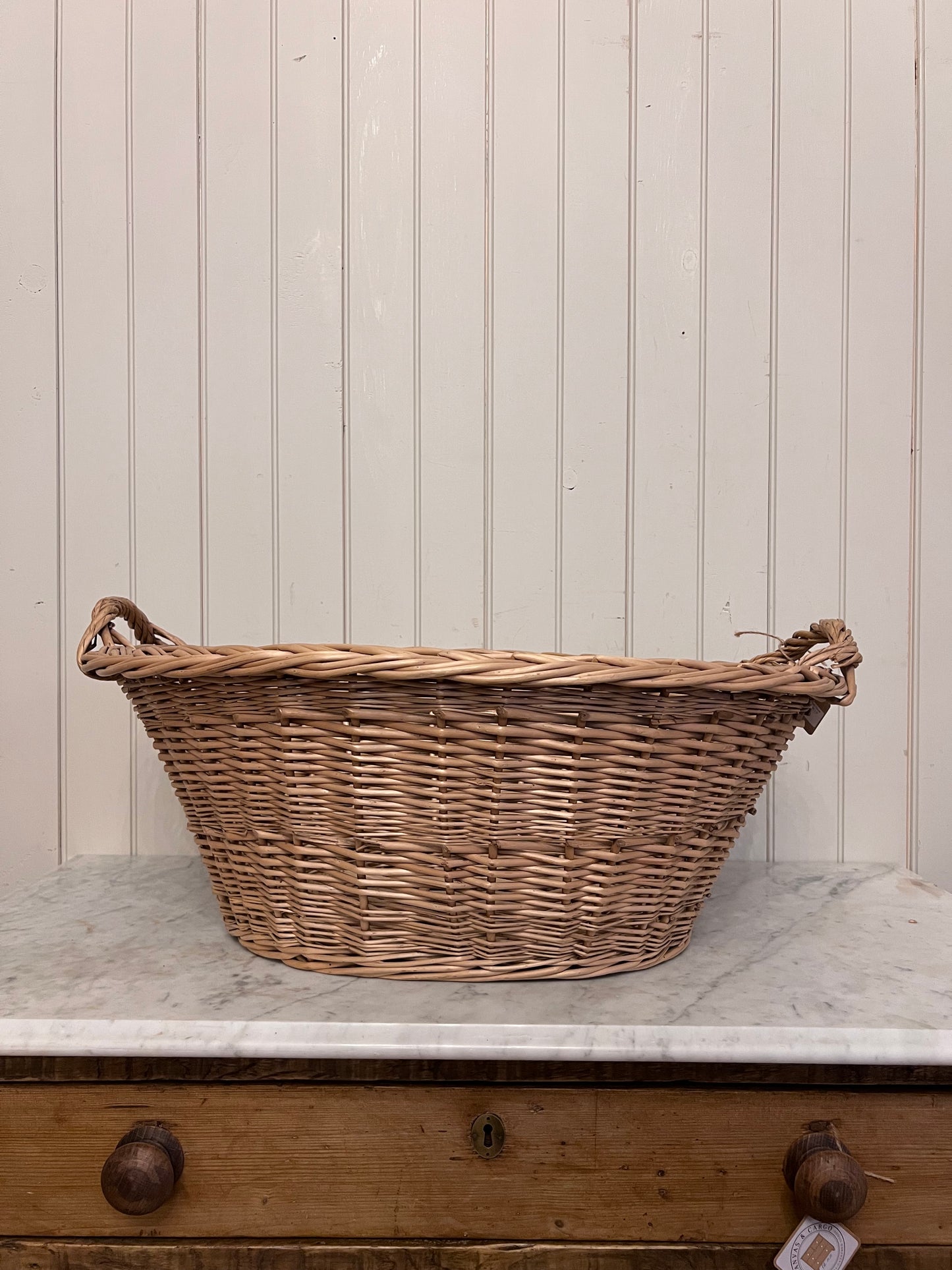 French Laundry Basket Oval