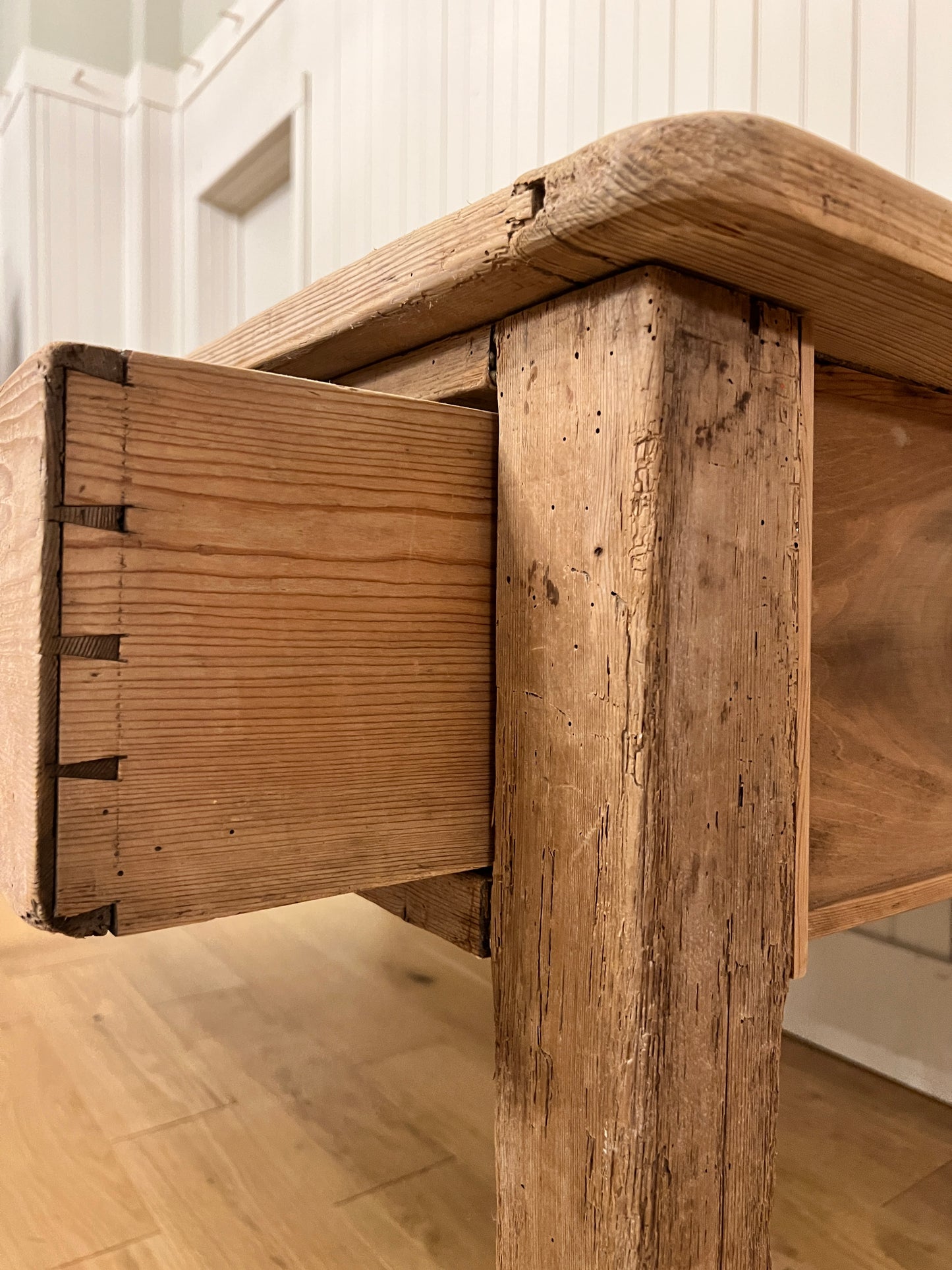 Victorian Pine 6 Drawer Dairy Table