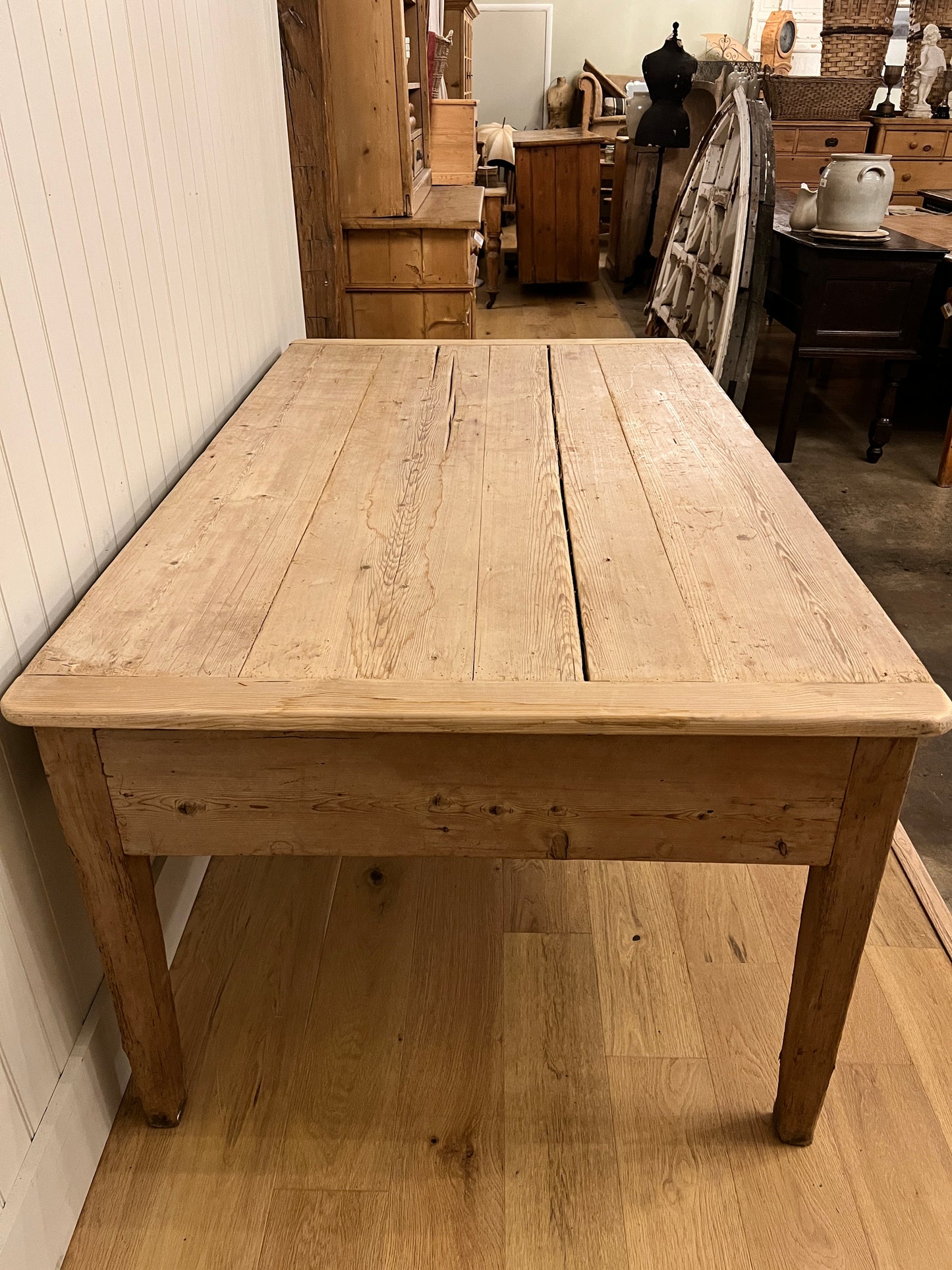 Victorian Pine 6 Drawer Dairy Table