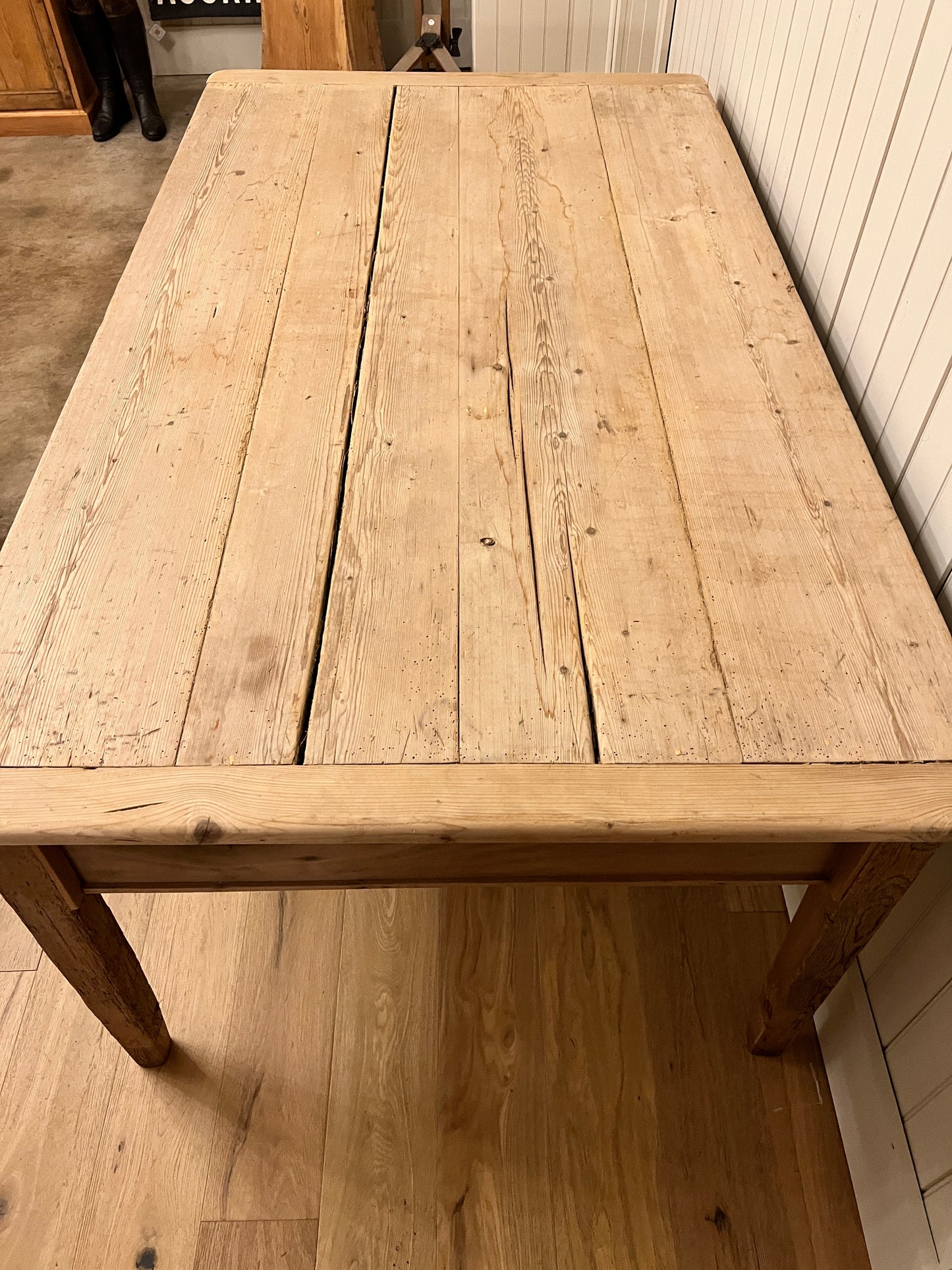 Victorian Pine 6 Drawer Dairy Table
