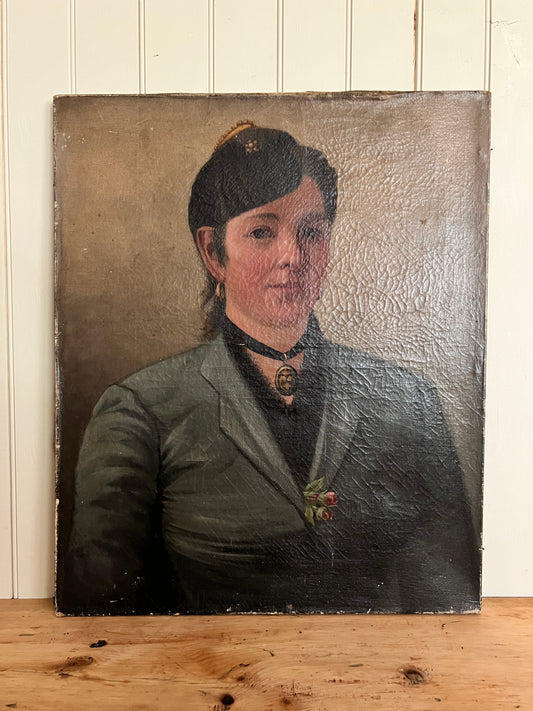 Oil on Canvas - Portrait of a Woman