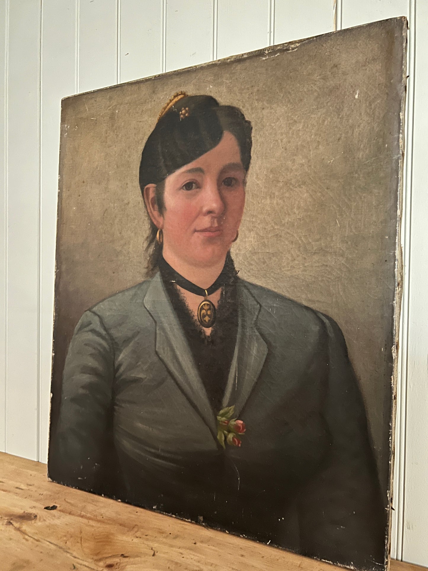 Oil on Canvas - Portrait of a Woman
