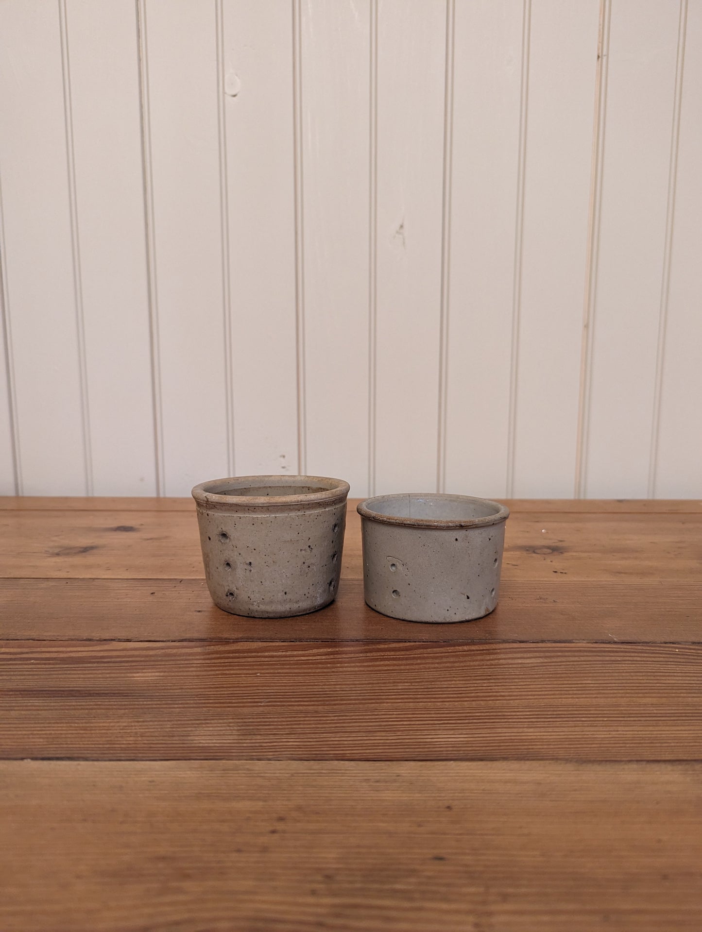 French Stoneware Cheese Molds