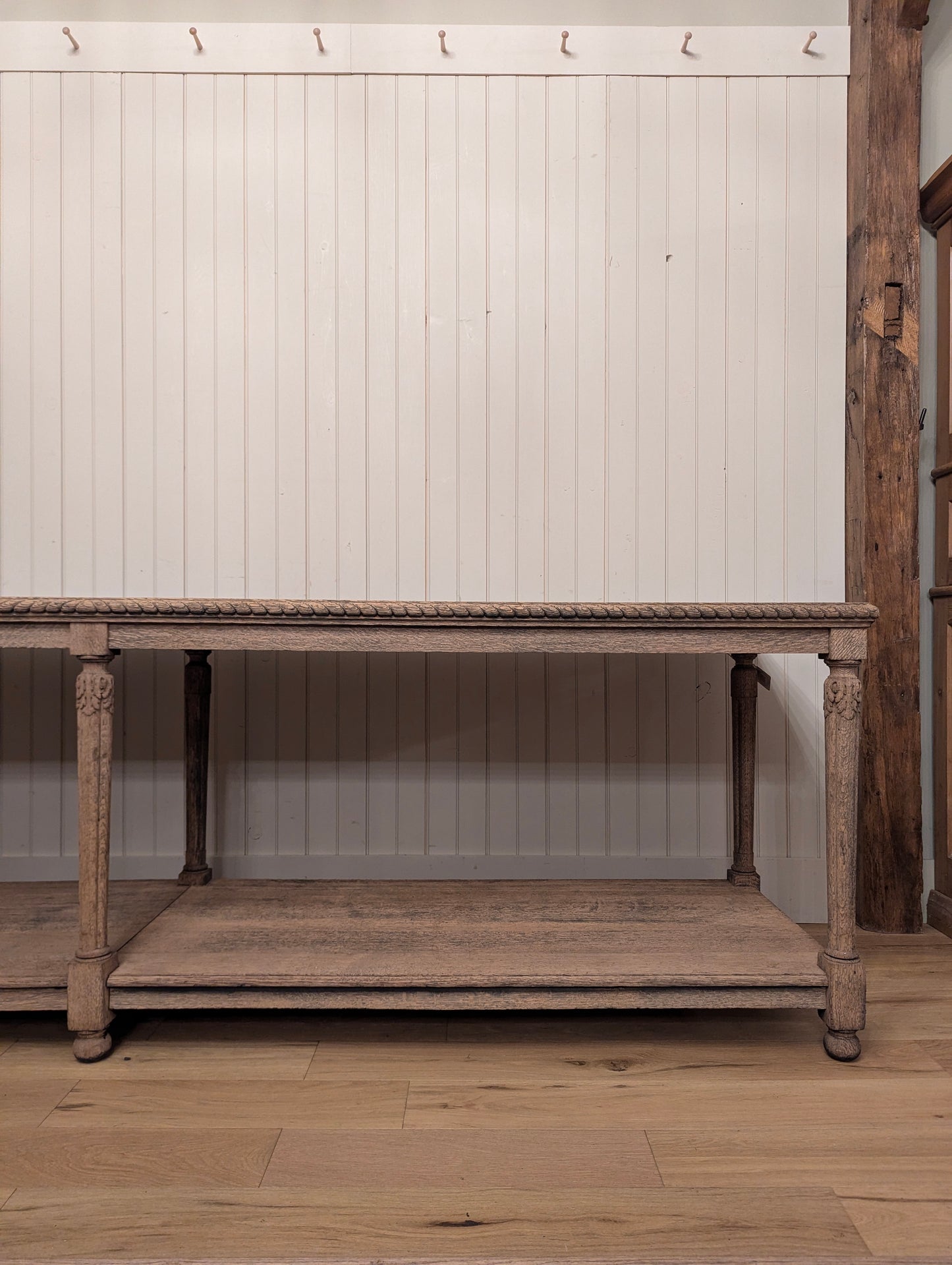 Scrubbed Oak Belgian Drapers Table 1