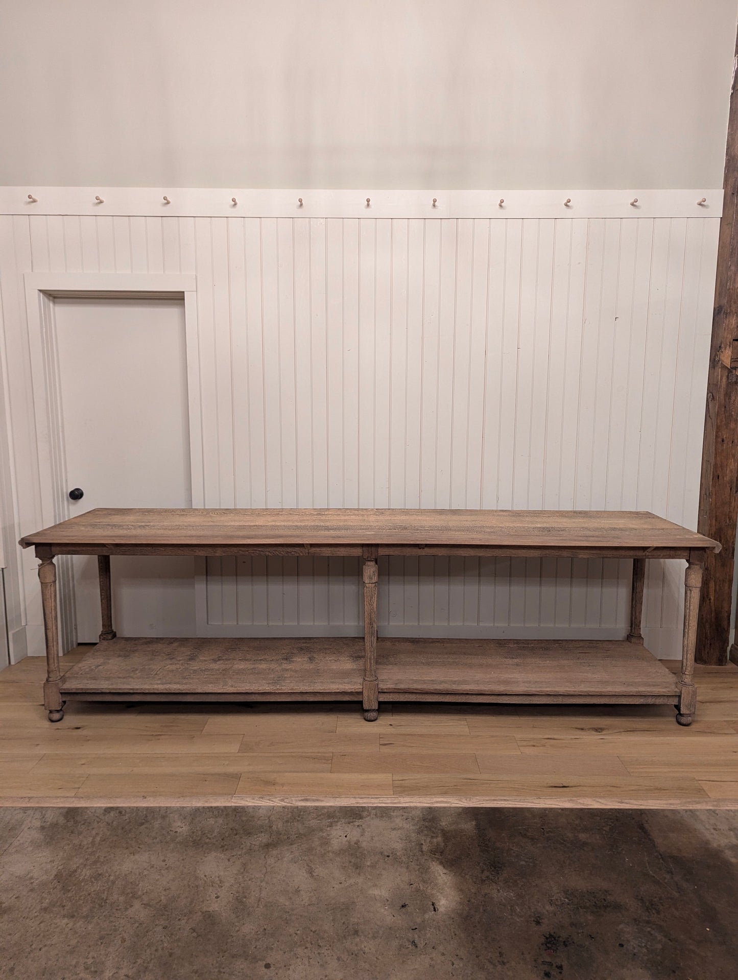 Scrubbed Oak Belgian Drapers Table 1