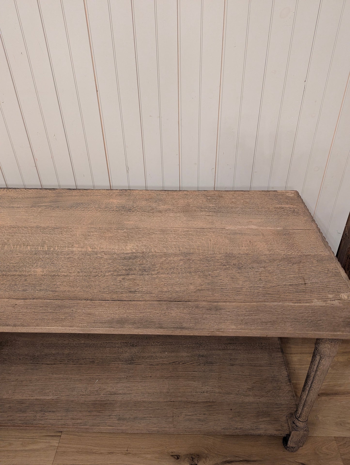 Scrubbed Oak Belgian Drapers Table 1