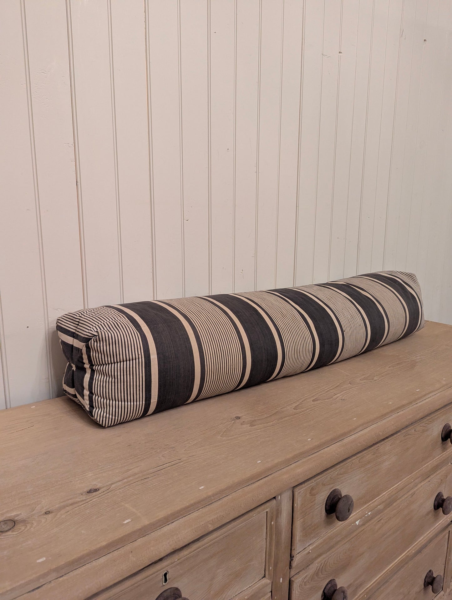 French Ticking Bolster Pillow