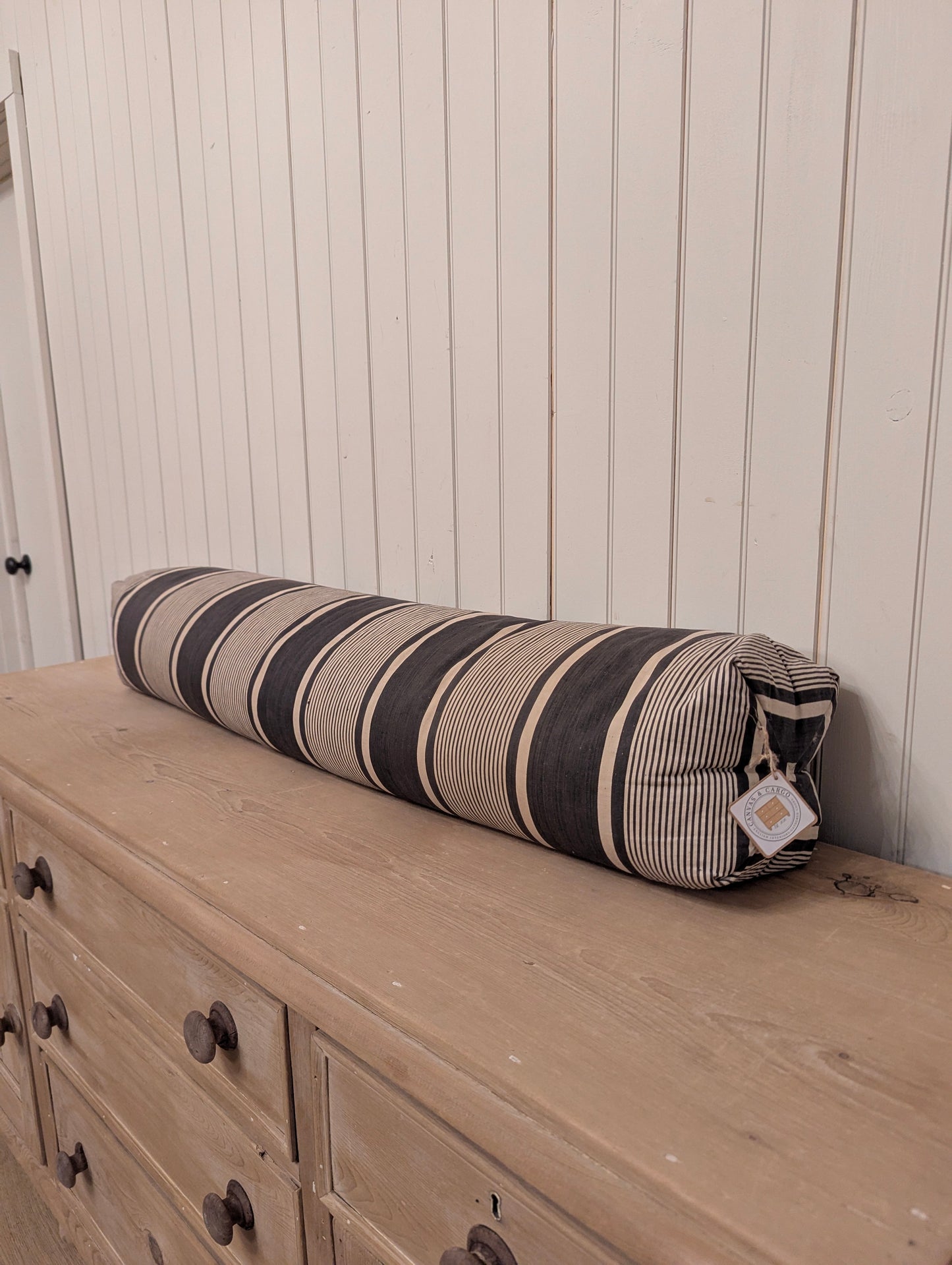 French Ticking Bolster Pillow