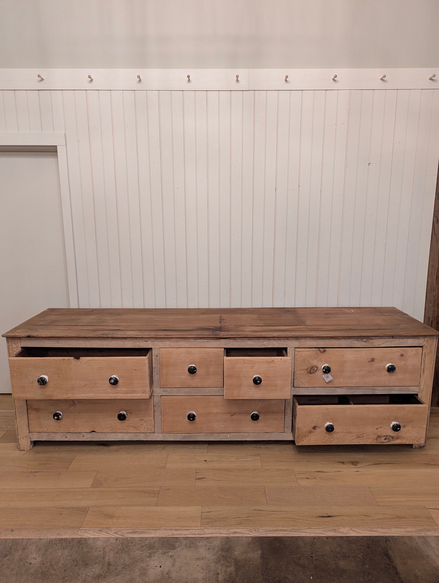 7 Drawer English Pine Counter