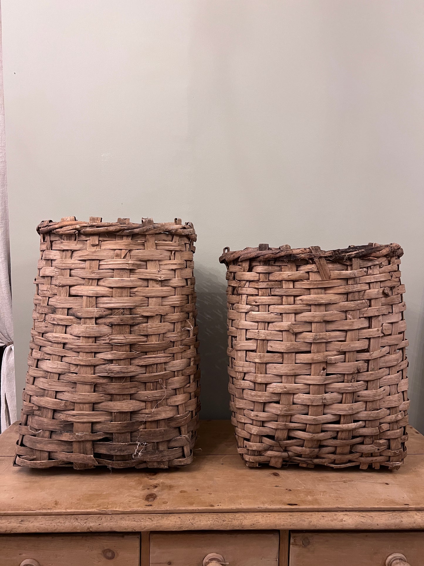 Woven Cotton Bushel Baskets