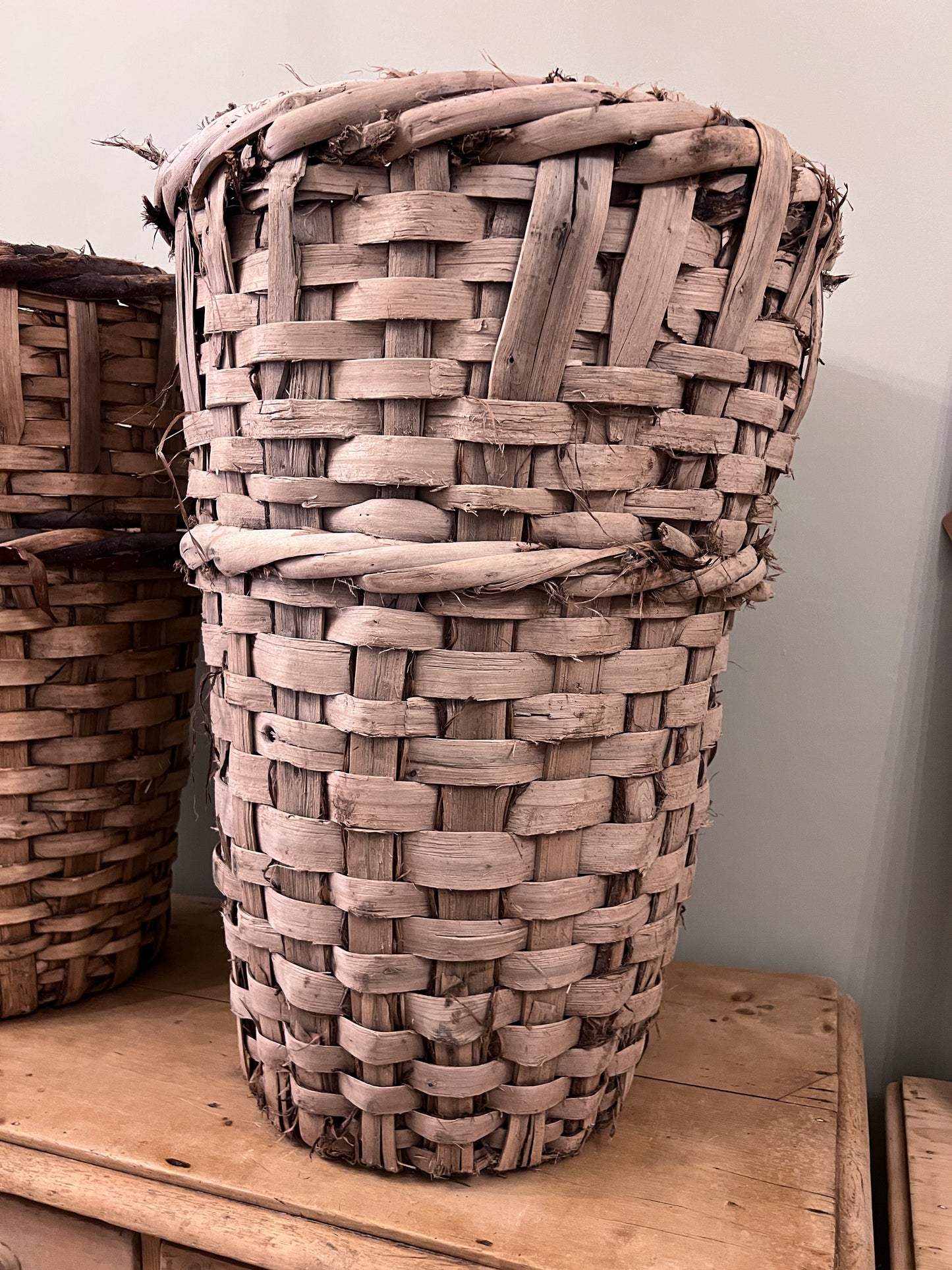 Woven Cotton Bushel Baskets