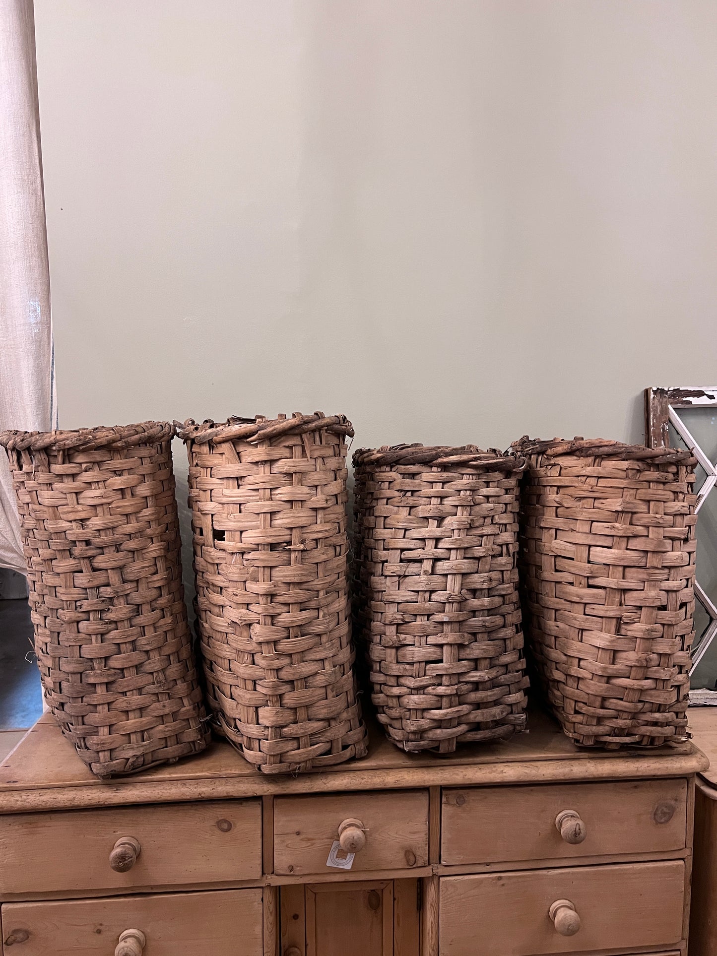 Woven Cotton Bushel Baskets