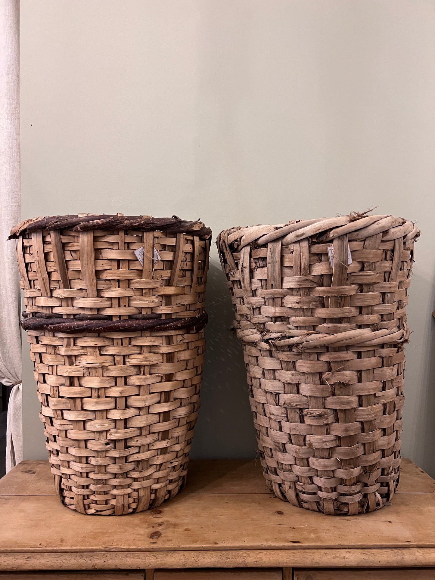 Woven Cotton Bushel Baskets