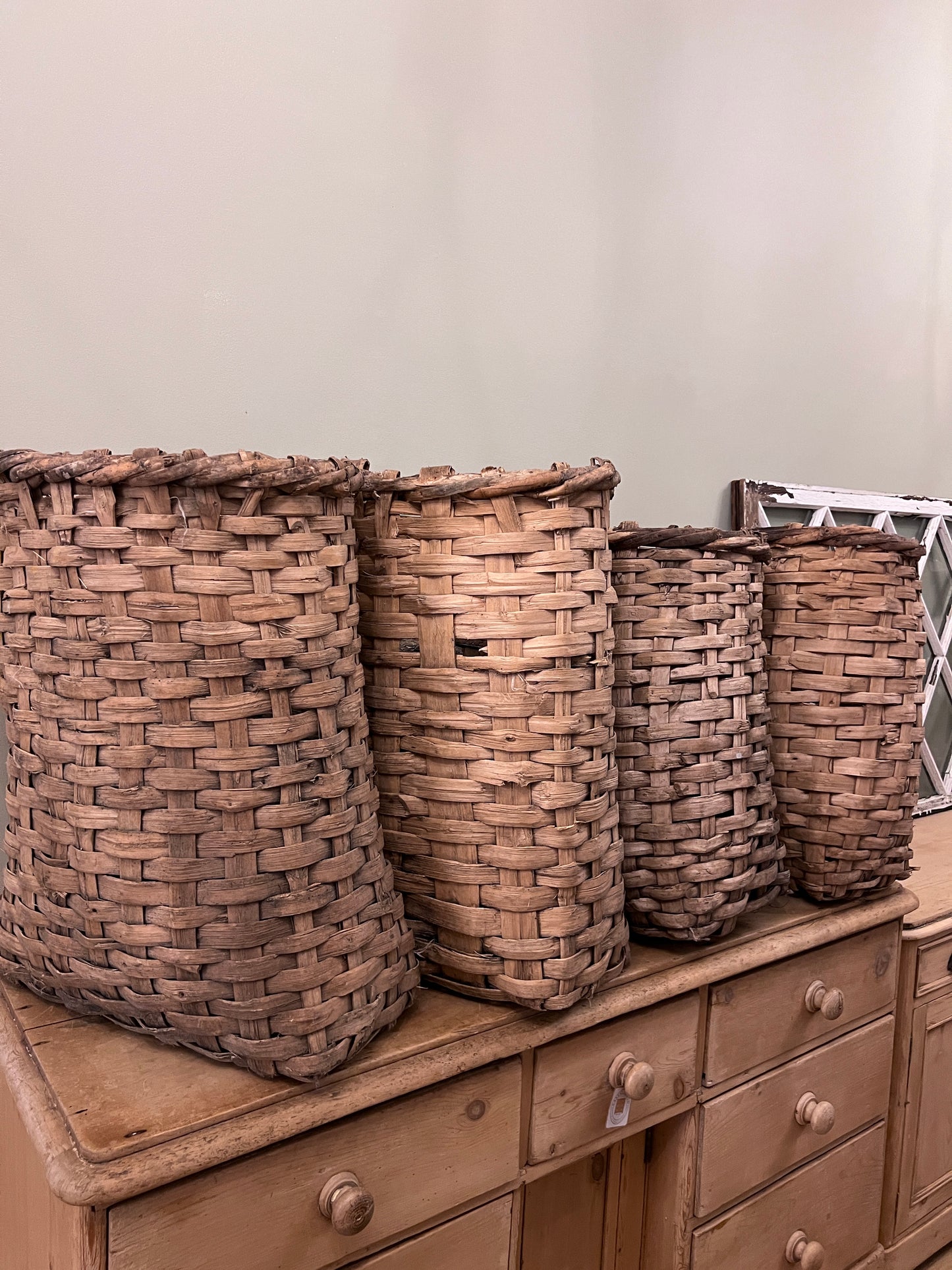 Woven Cotton Bushel Baskets