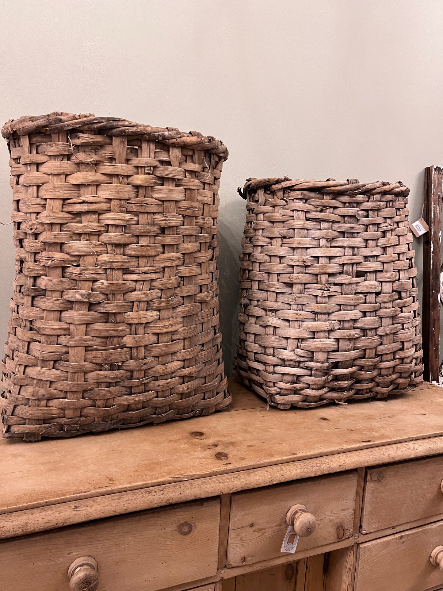 Woven Cotton Bushel Baskets