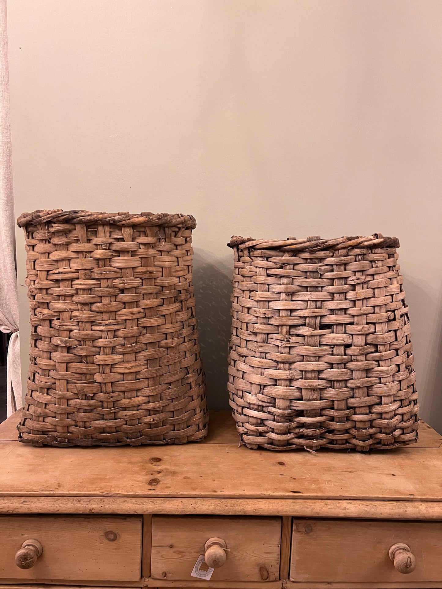 Woven Cotton Bushel Baskets