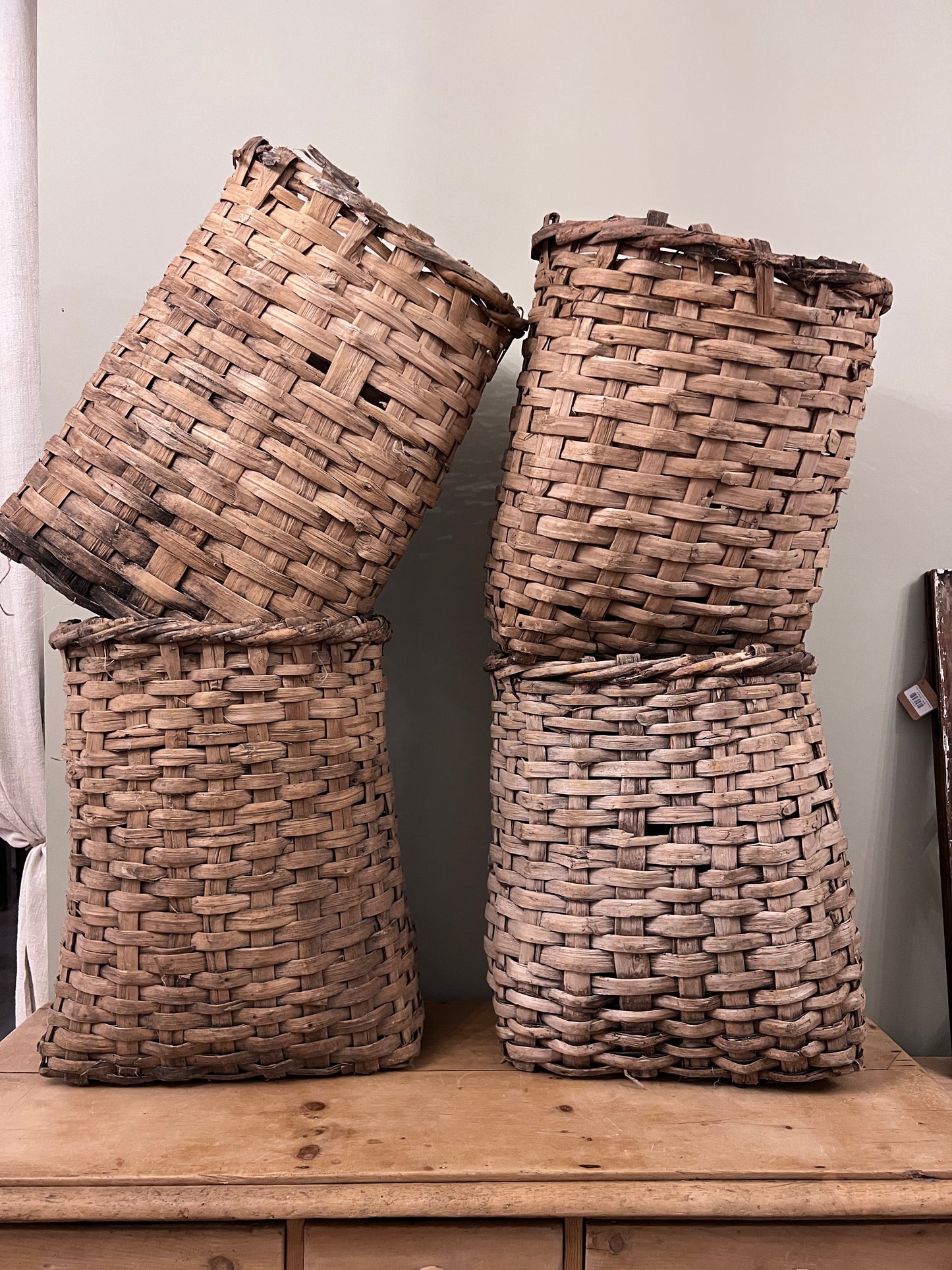 Woven Cotton Bushel Baskets