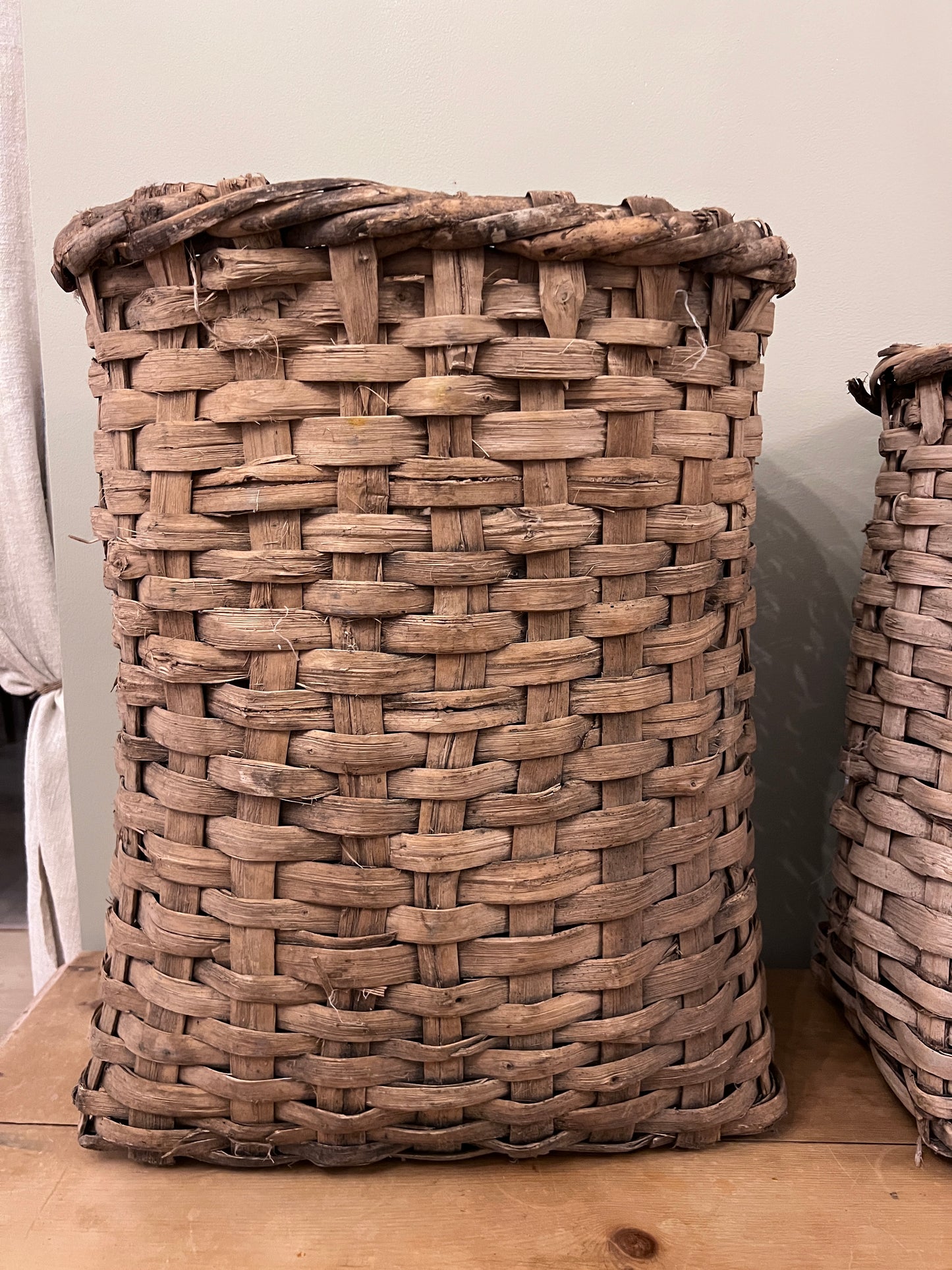 Woven Cotton Bushel Baskets