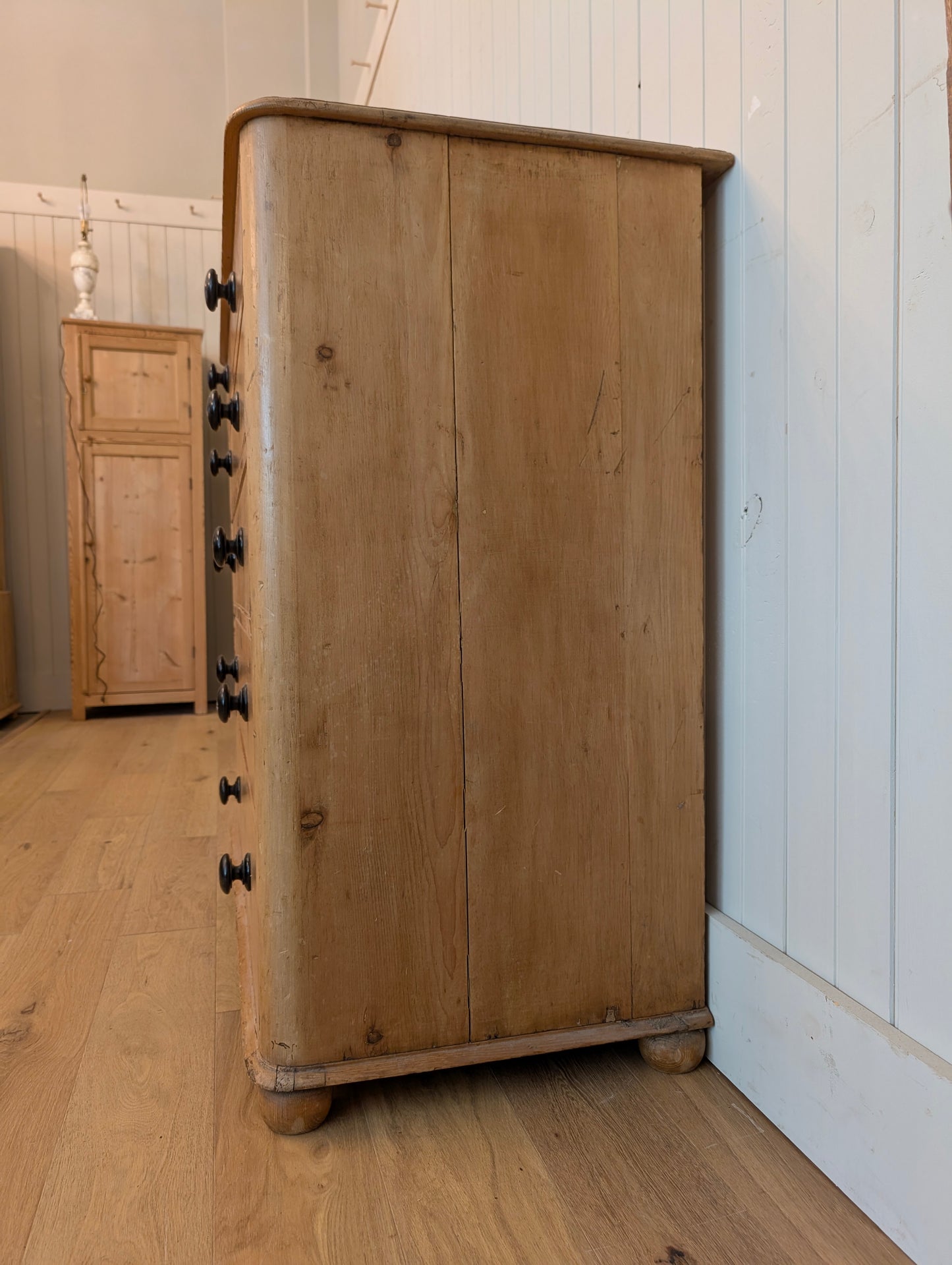 2 Over 4 English Pine Chest of Drawers
